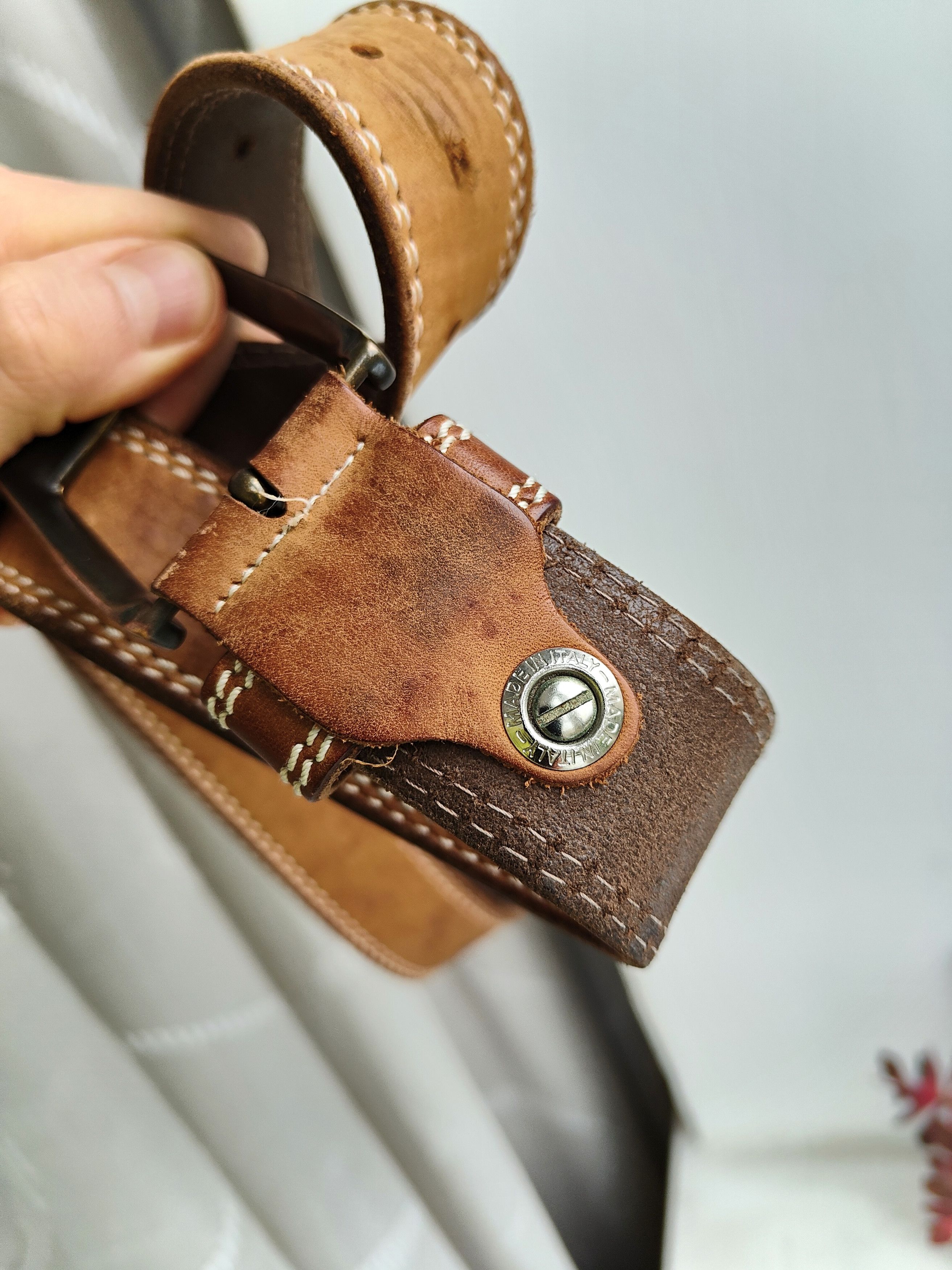 Timberland Timberland Vintage Leather Belt Size ONE SIZE - 8 Thumbnail