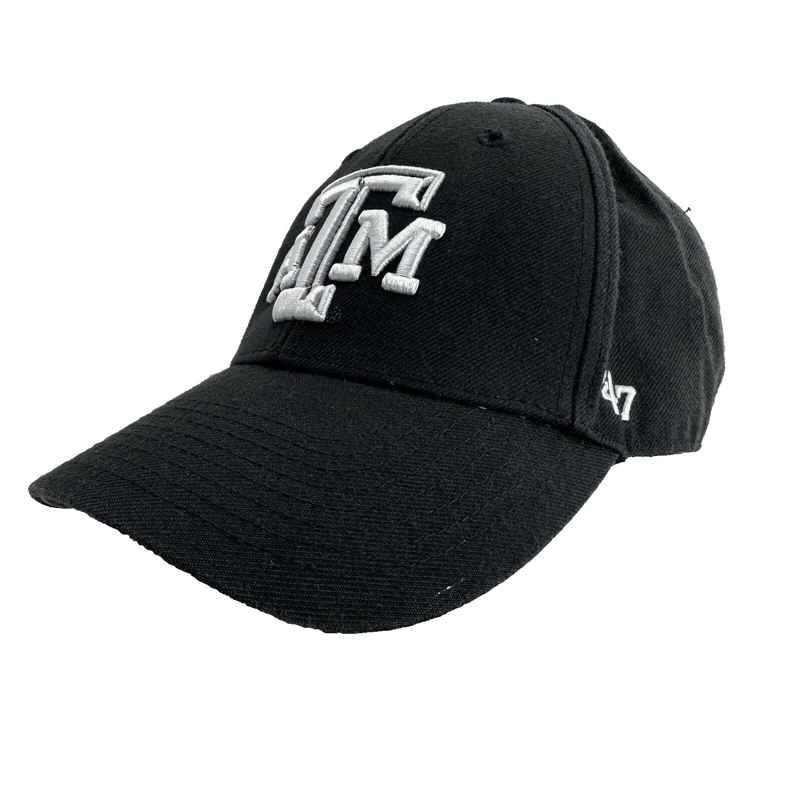 47 Brand Texas A&M Black Cap White Beveled OLCP StrapBack 47Brand Size ONE SIZE - 3 Thumbnail