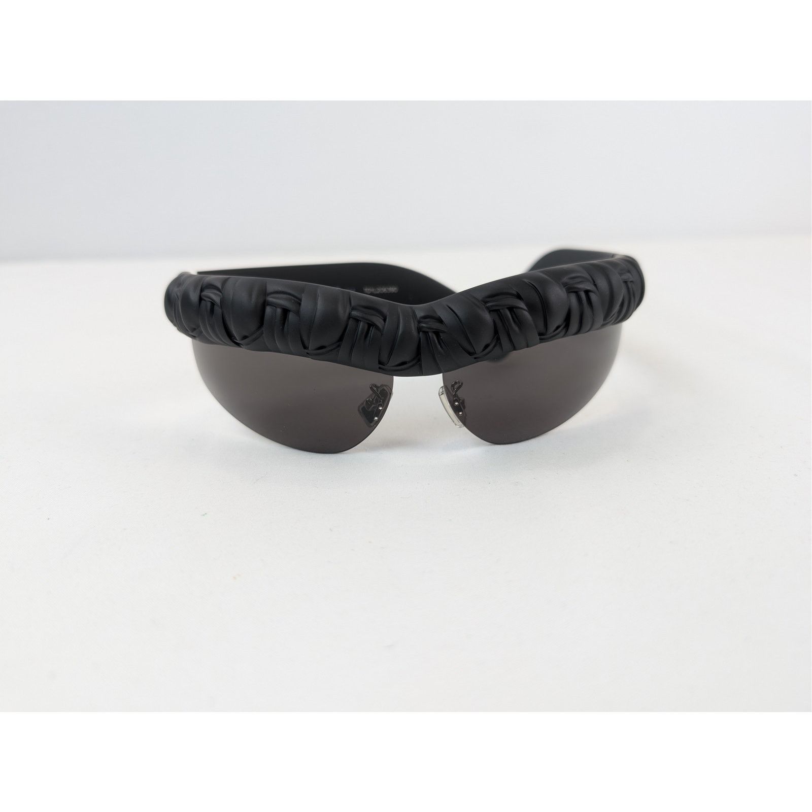 Bottega Veneta o1rshd1 Size: OS / Intrecciato Rim Sunglasses in Black Size ONE SIZE - 13 Thumbnail