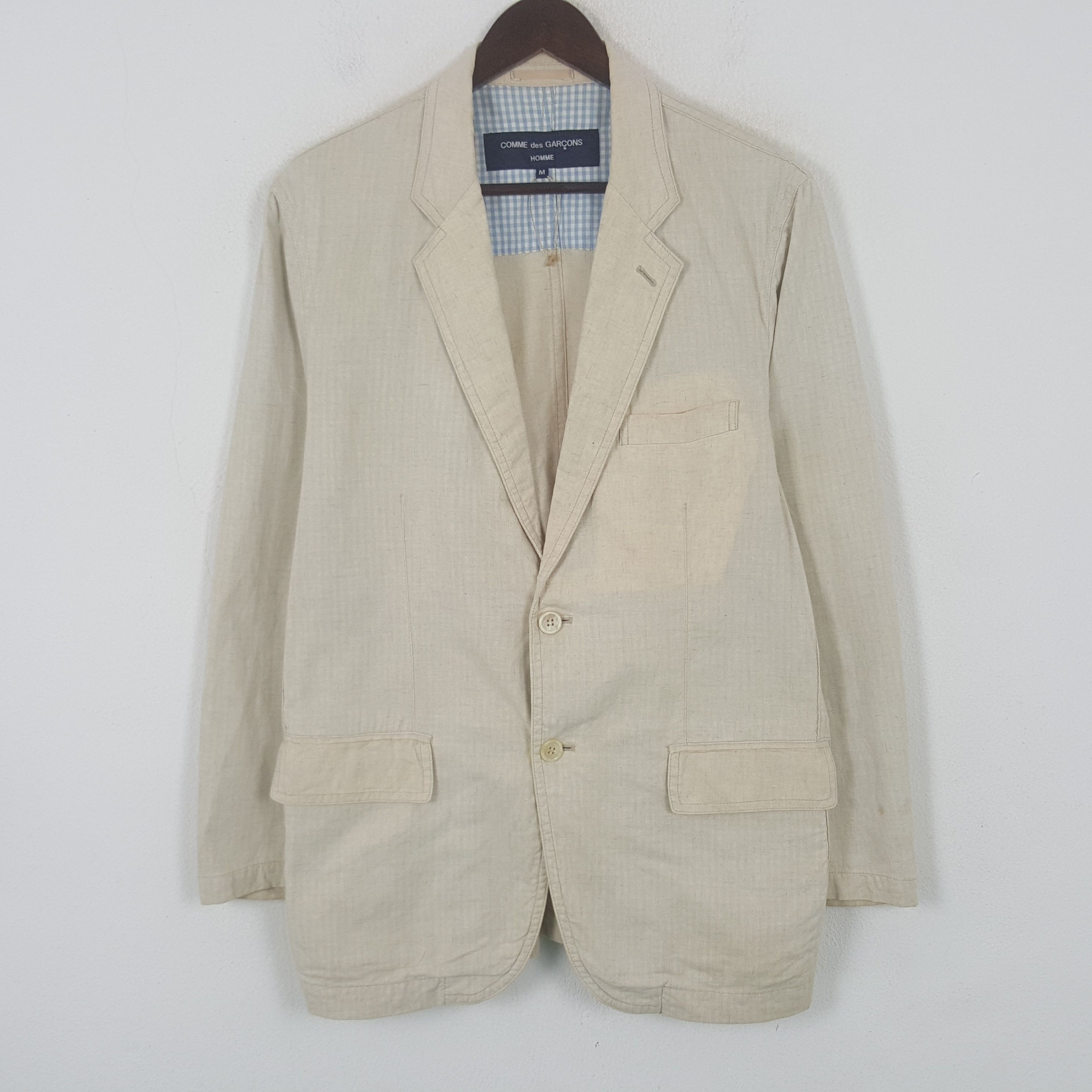 Comme des Garcons Homme Vintage Comme des Garcons Homme Blazer Coat Jacket Size US M / EU 48-50 / 2 - 1 Thumbnail