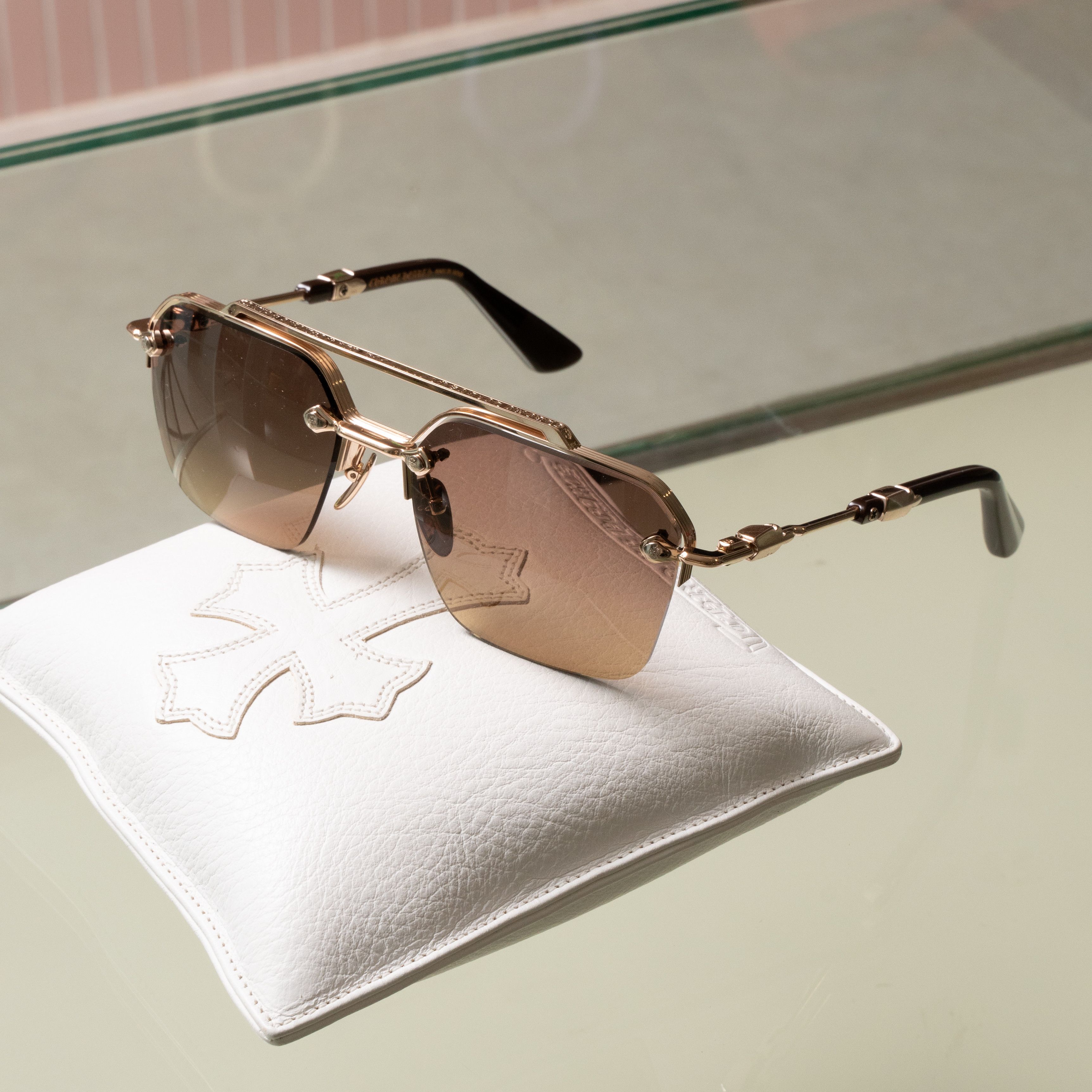 Chrome Hearts CHROME HEARTS BIDI ESEM Gold Plated - Classic Brown Size ONE SIZE - 1 Thumbnail