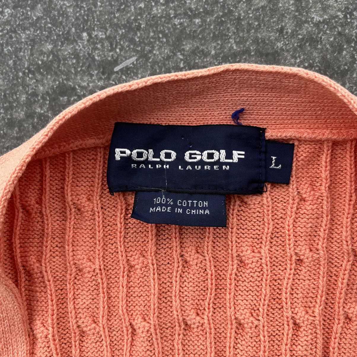 Polo Ralph Lauren Polo Golf Ralph Lauren Cable Knit Cardigan Vest Size US L / EU 52-54 / 3 - 3 Thumbnail