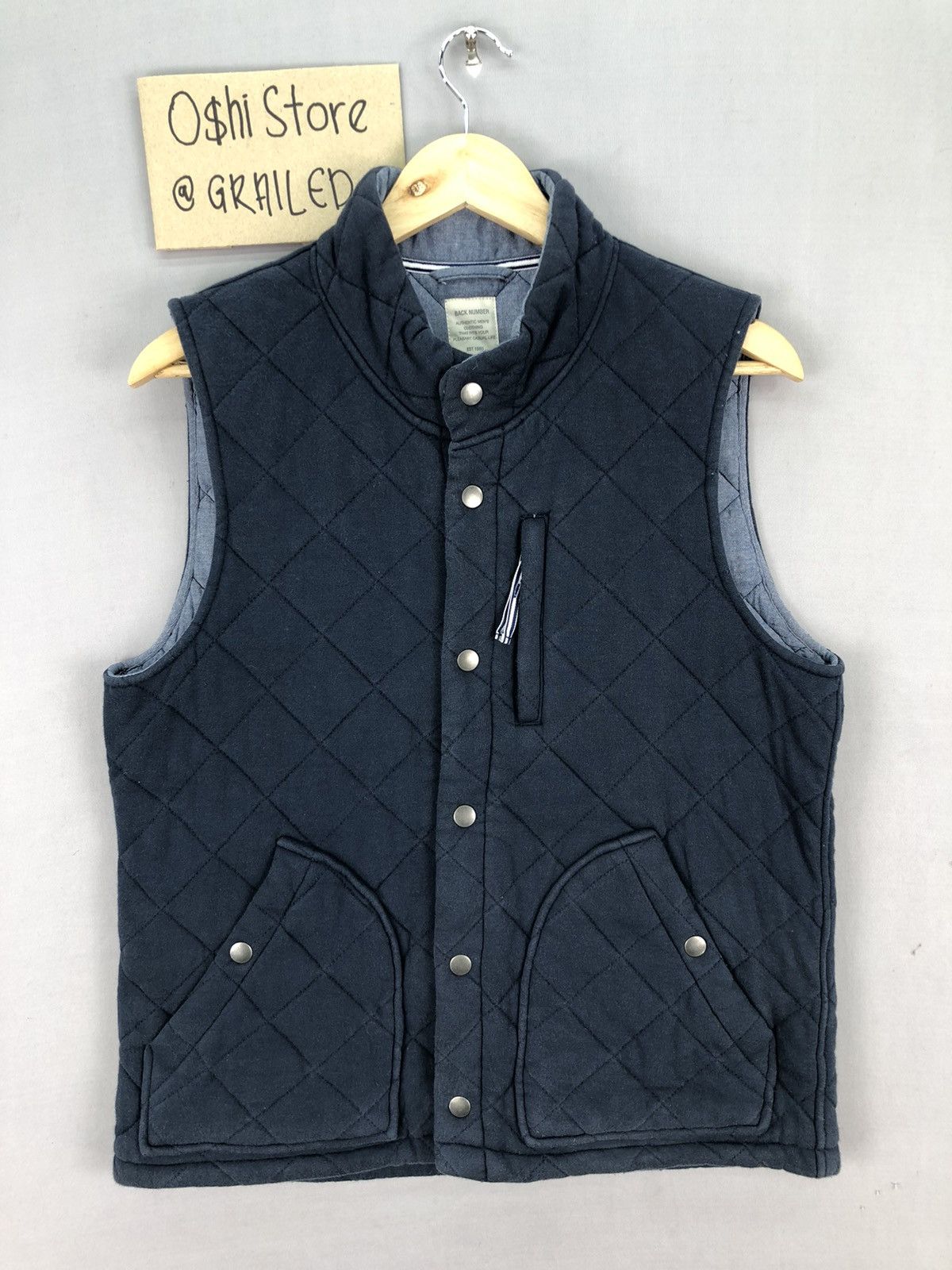 Japanese Brand × Vintage Back Number Quilted Design Vest Size US M / EU 48-50 / 2 - 1 Thumbnail