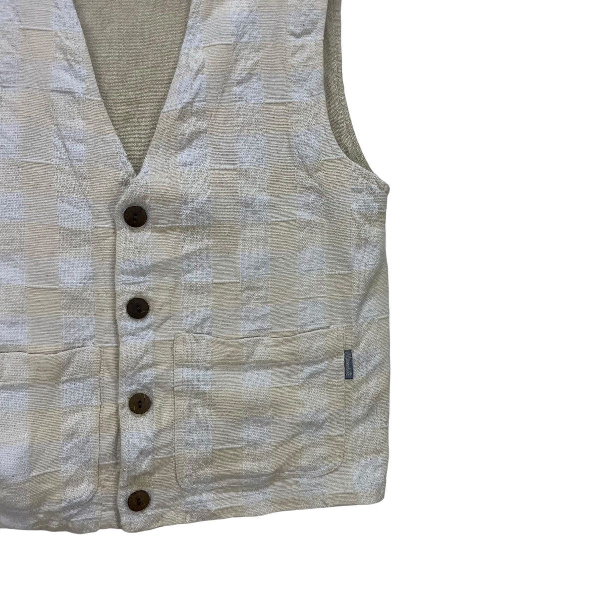 Designer × Issey Miyake × Japanese Brand Japanese Brand Mandoc Printed Tartan Vest Jacket Size US M / EU 48-50 / 2 - 5 Thumbnail