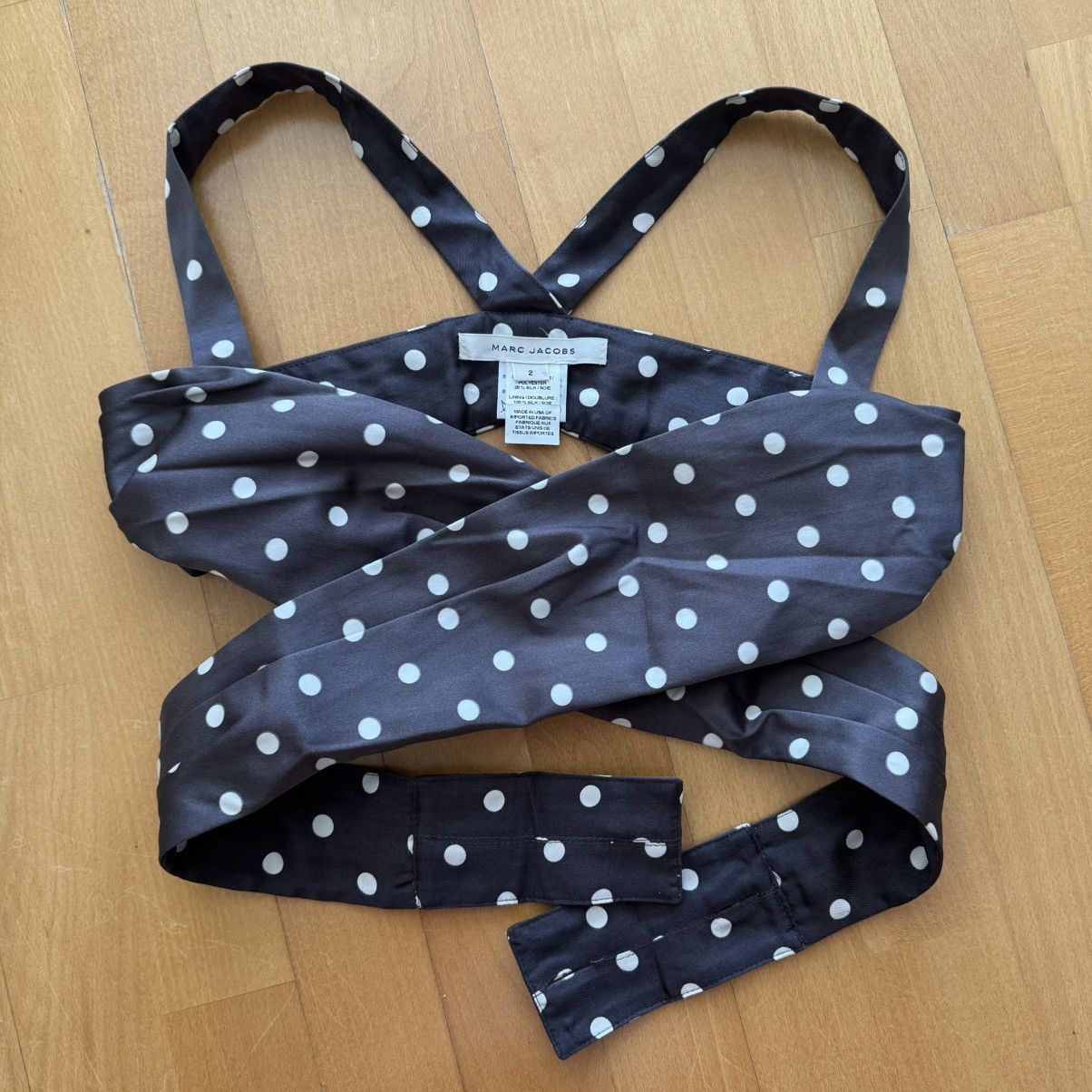 Polka Dot Wrap Butterfly Top