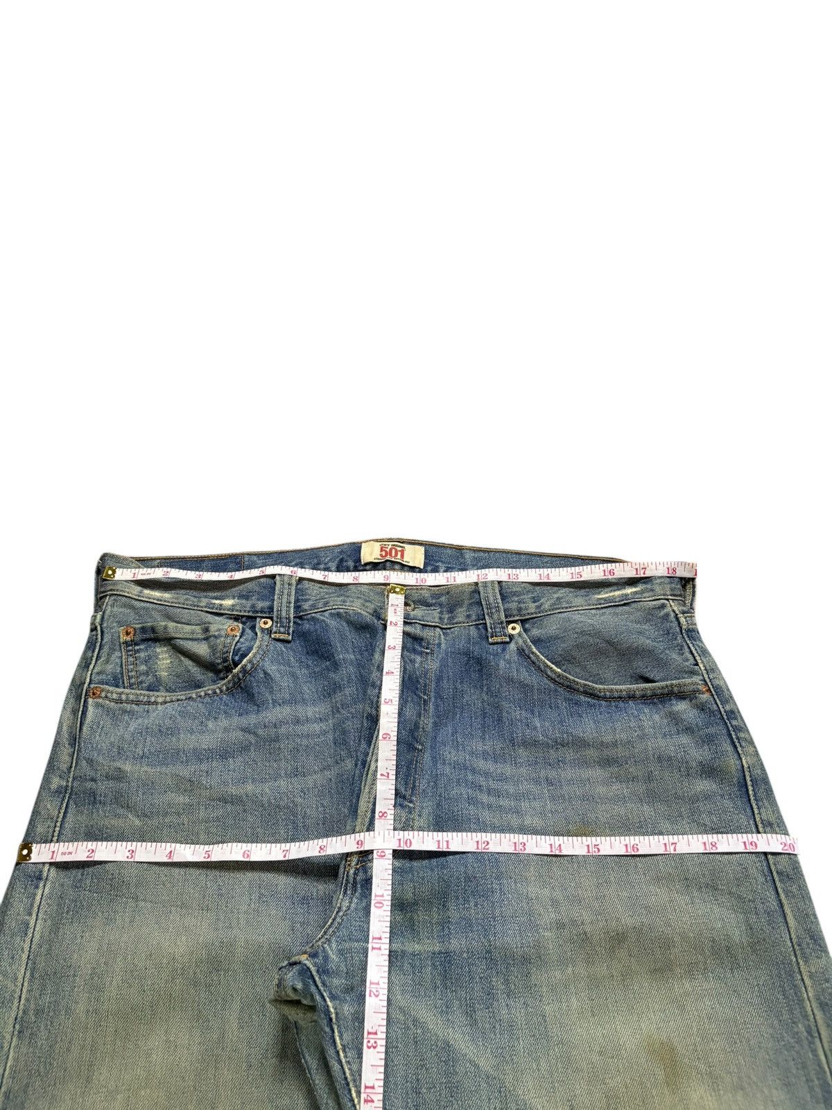 Levi's Vintage 90s Levis 501 Mud Wash Distressed Baggy Jeans Size US 36 / EU 52 - 13 Thumbnail