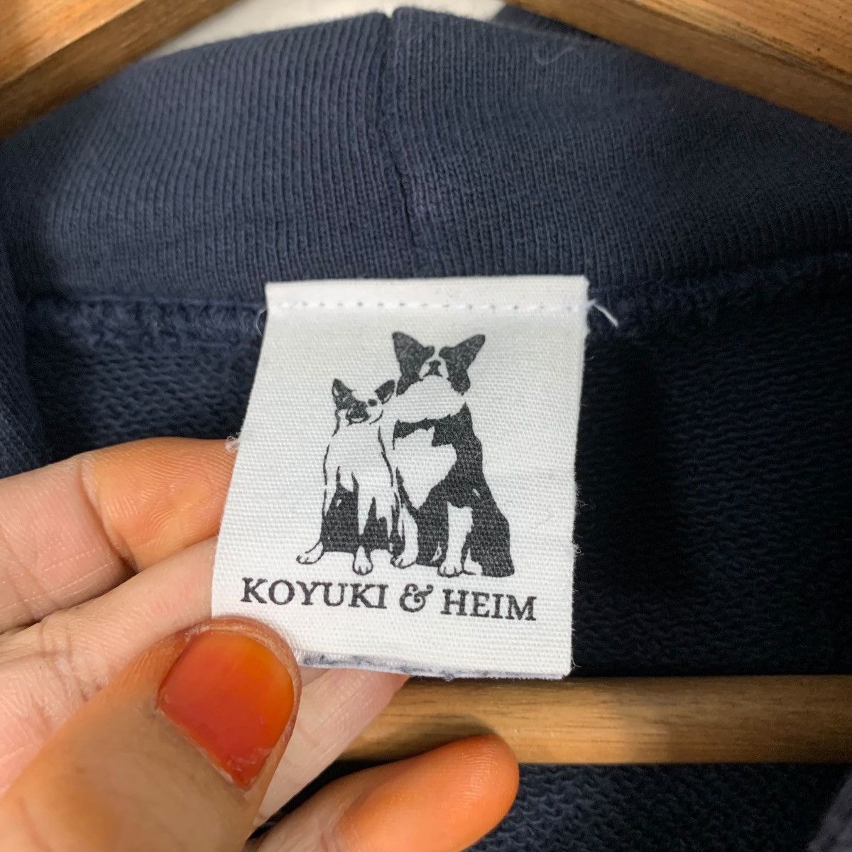 Japanese Brand KOYUKI & HEIM Dogs Pullover Hoodie Sweatshirt #3618-C165 Size US M / EU 48-50 / 2 - 11 Thumbnail