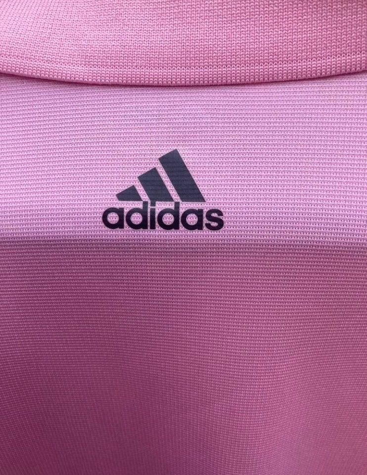 Adidas Adidas Pink Embroidered Golf Polo Shirt Men's Large Size US L / EU 52-54 / 3 - 7 Thumbnail
