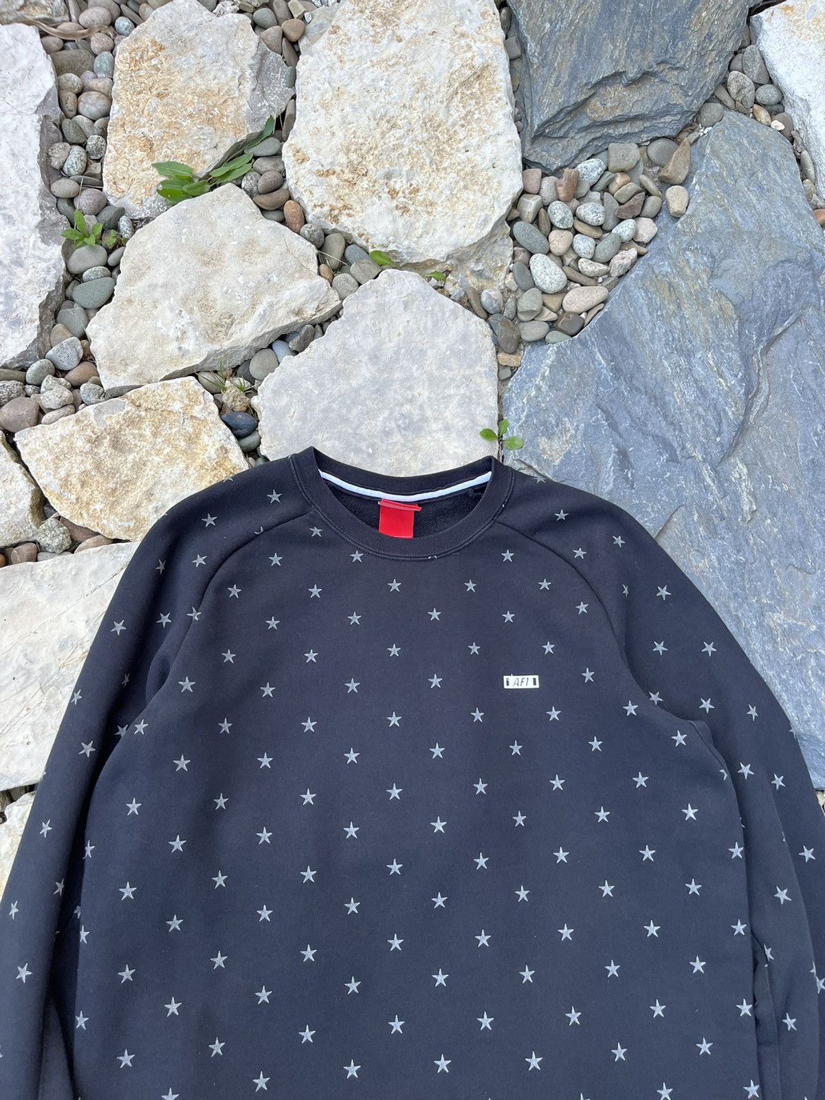 Nike × Vintage rare Nike AF1 Air Force 1 sweatshirt star all over print Size US M / EU 48-50 / 2 - 6 Thumbnail