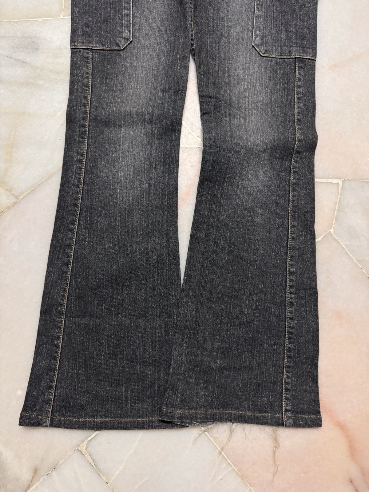 Tornado Mart ARCHIVES 1990s JAPANESE BELL BOTTOM CARGO FADES Size US 26 / EU 42 - 4 Thumbnail