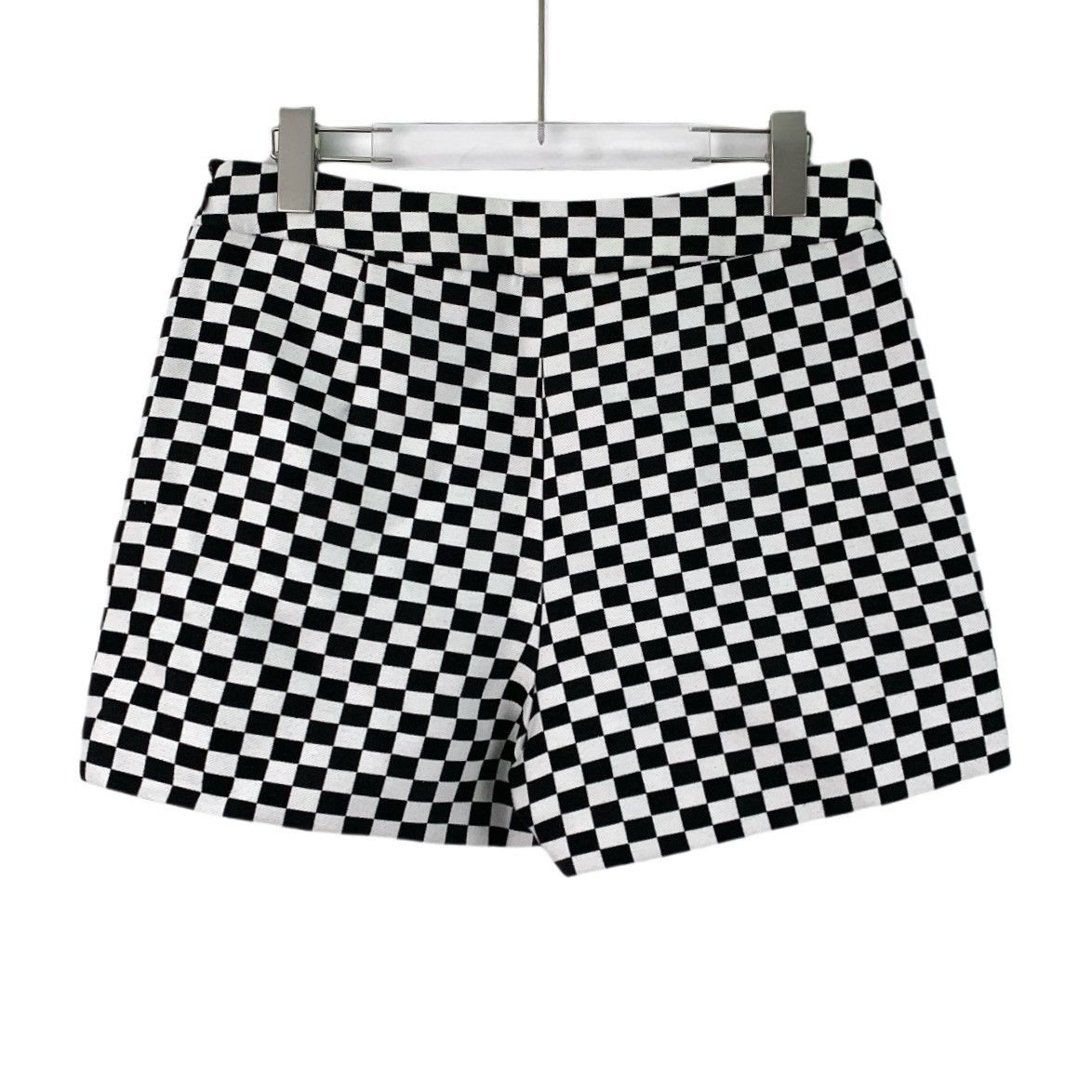 Dior Christian Dior Black & White Checkered Casual Shorts K26WX Size 27" / US 4 / IT 40 - 2 Thumbnail