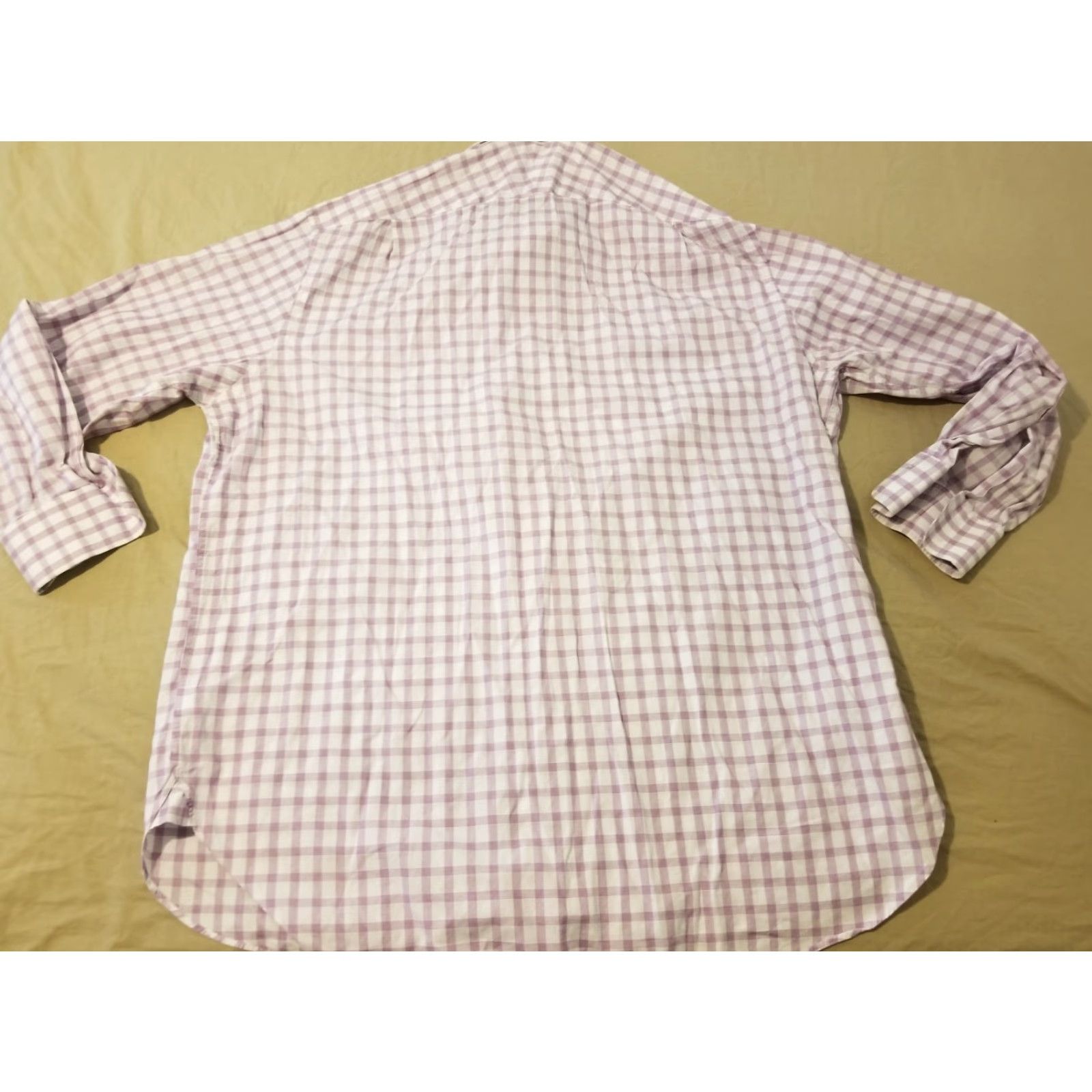 Charles Tyrwhitt Charles Tyrwhitt Dress Shirt Mens 18 36 Purple Cotton Button Non-Iron Classic Spread Collar 100% Cotton Regular Long Sleeve Button Cuff Size 48R - 6 Thumbnail