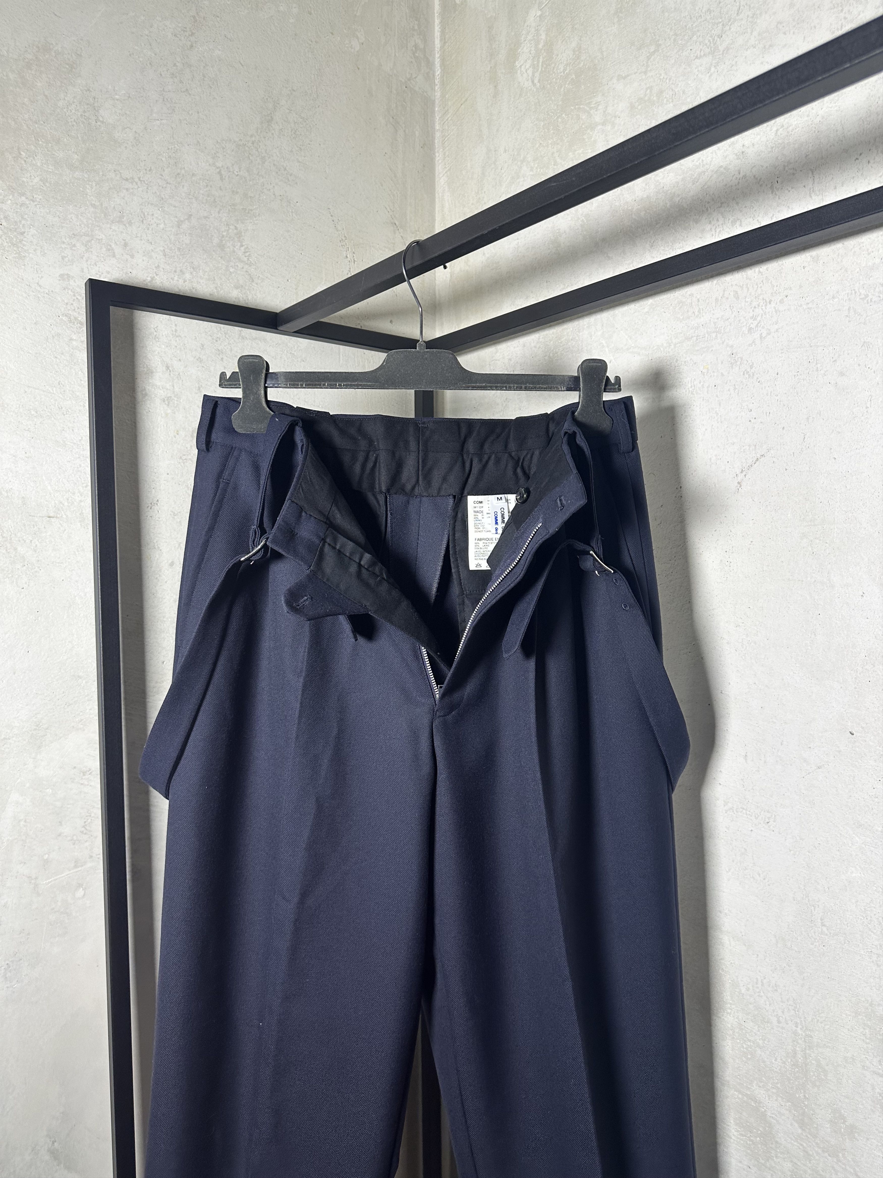 Comme des Garcons Comme Des Garcons Shoulder Strap Wool Trousers In Blue Size 28" / US 6 / IT 42 - 13 Thumbnail