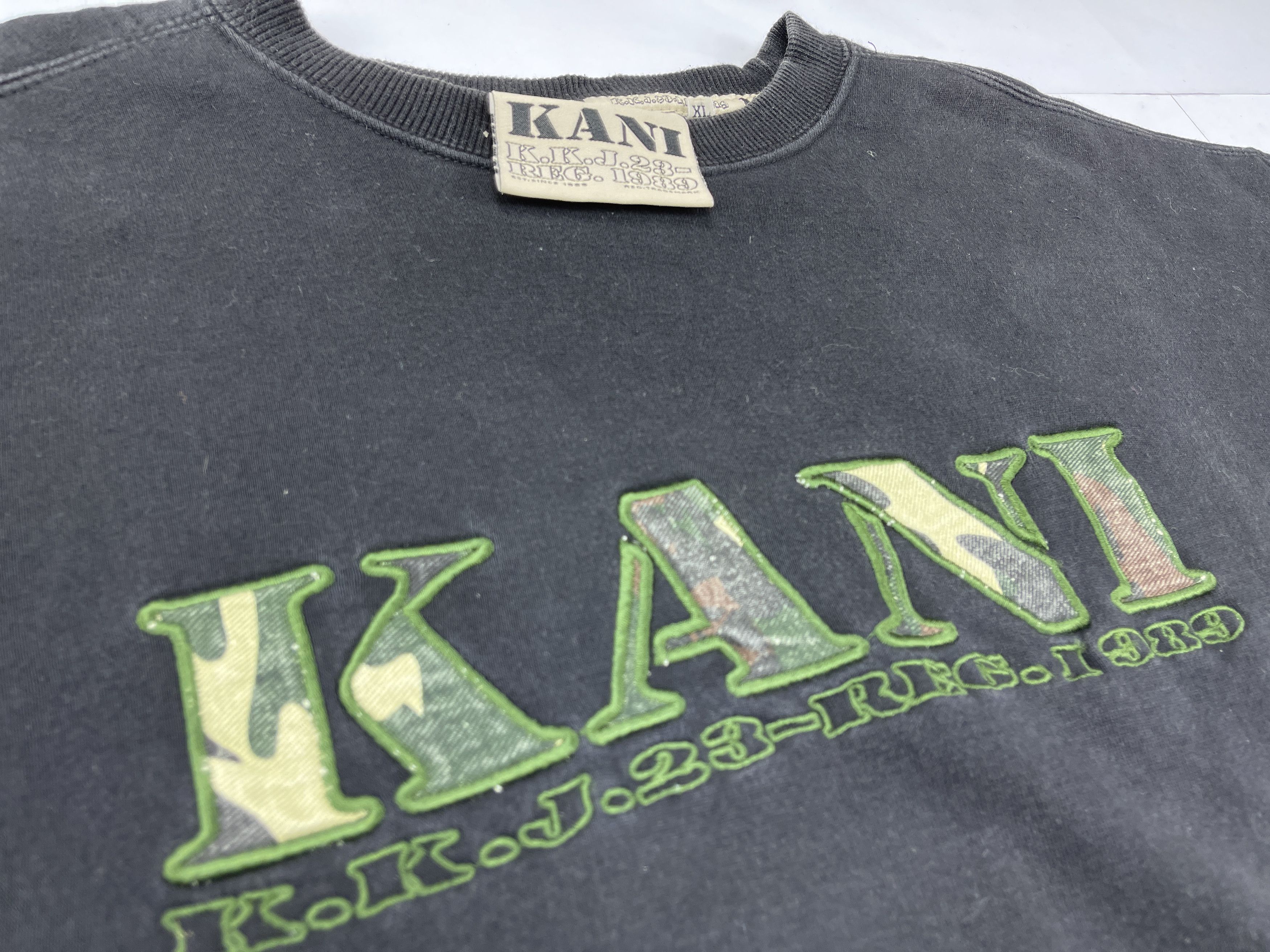 Karl Kani KARL KANI sweatshirt, black, vintage Kani, 90s hip hop XL Size US XL / EU 56 / 4 - 6 Thumbnail