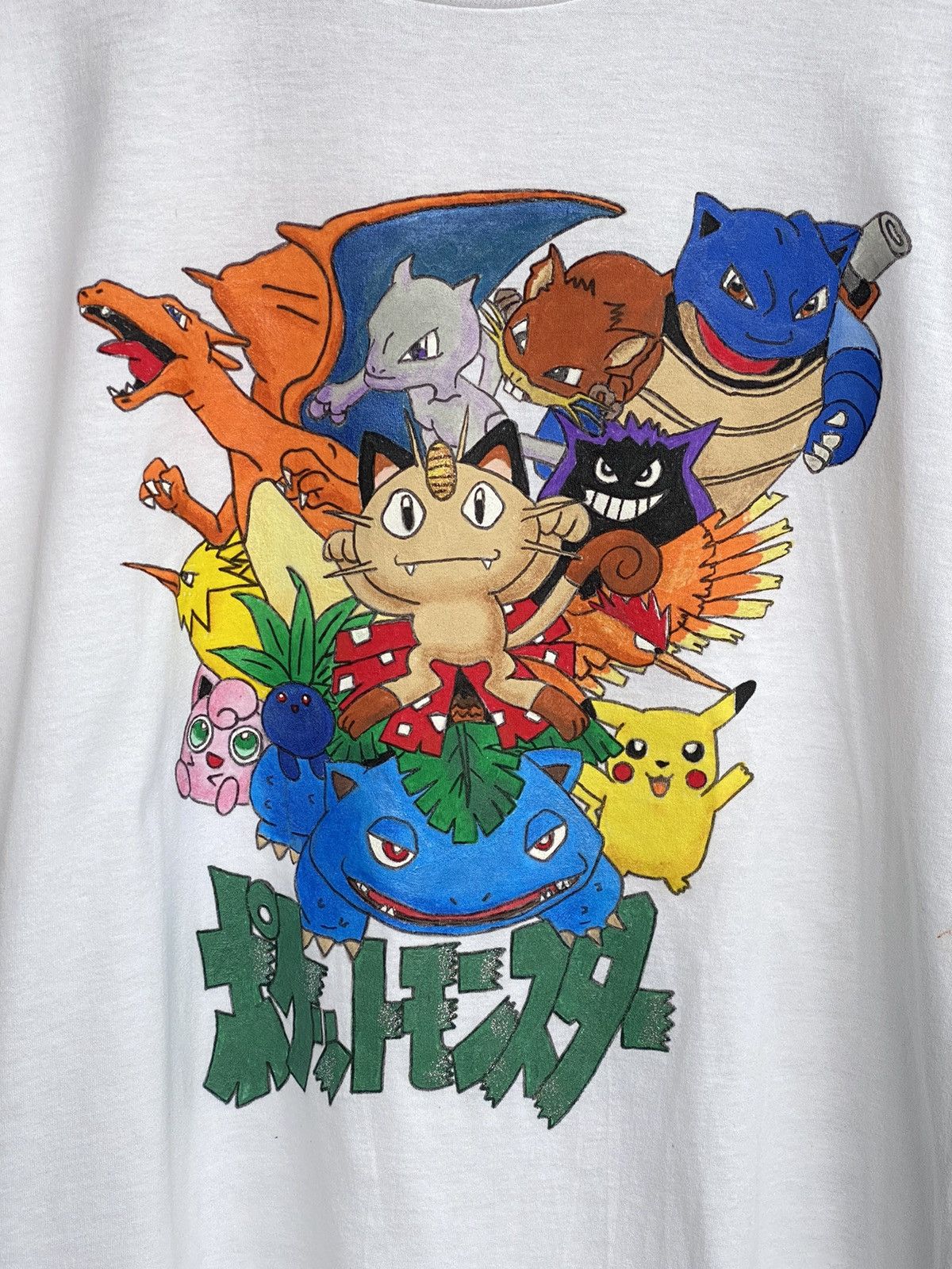 Cartoon Network Vintage Pokemon Hand Painted Tees / Digimon Toy Story Akira Size US L / EU 52-54 / 3 - 3 Thumbnail