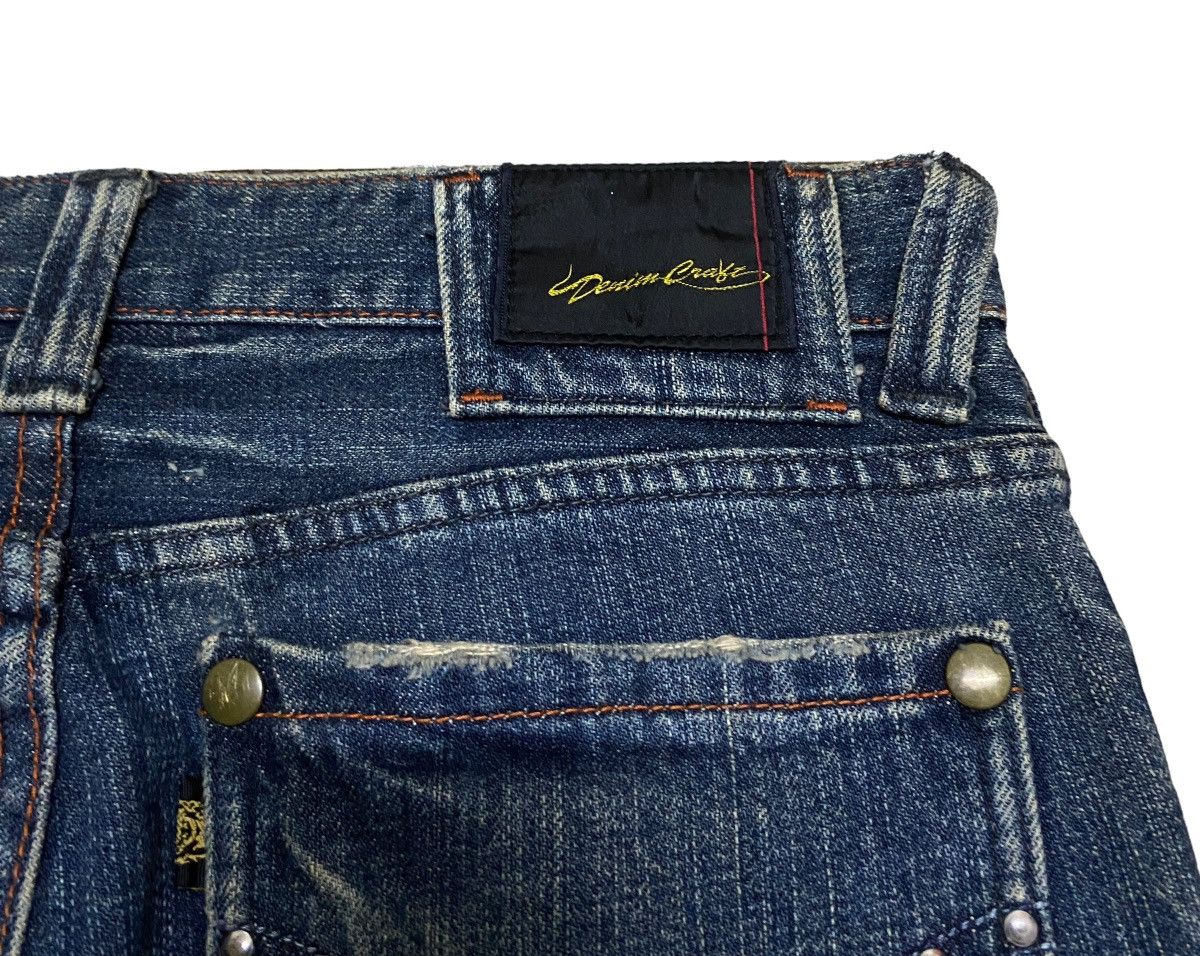14th Addiction × If Six Was Nine × Japanese Brand Rare Design Vintage Denim Craft Flared Jeans 2000s Size US 29 - 7 Thumbnail