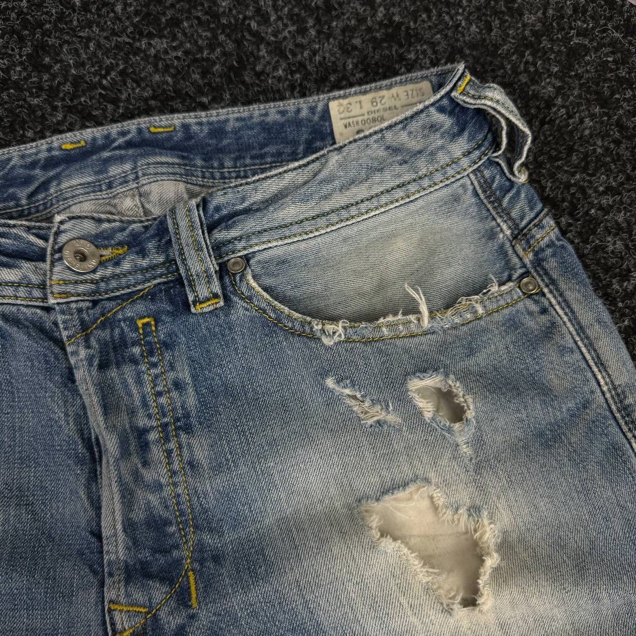 Diesel Rare Diesel Distressed Pants Vintage Avant Garde Y2k Style Size US 29 - 6 Thumbnail