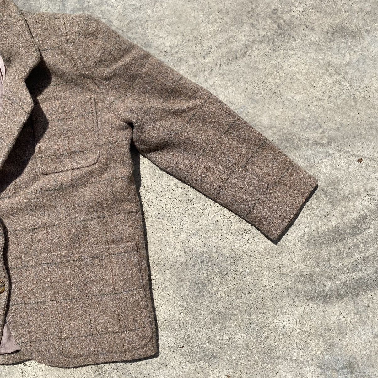 Givenchy Vintage Givenchy Wool Blazer Brown Checkered Size US M / EU 48-50 / 2 - 6 Thumbnail