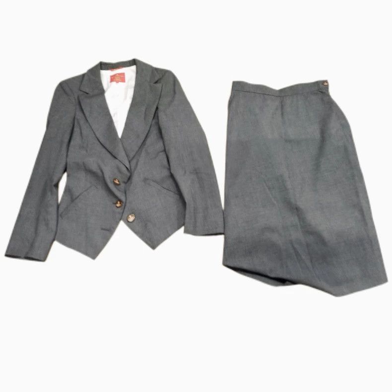 Vivienne Westwood Vivienne Westwood A gray suit with a bow tie Size XS / US 0-2 / IT 36-38 - 4 Thumbnail