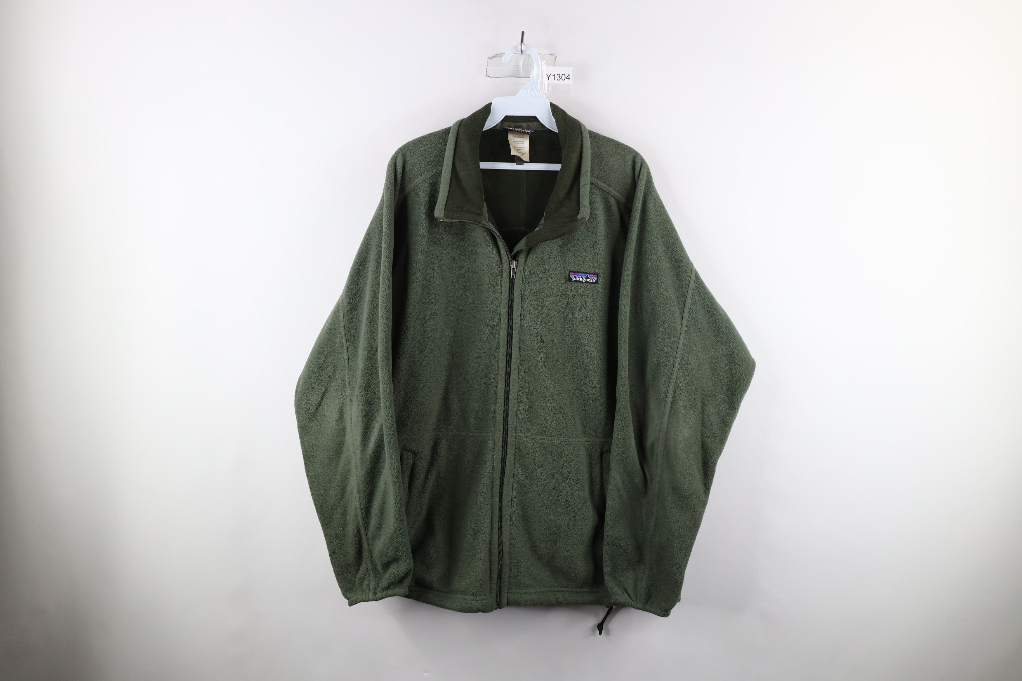 Vintage Patagonia Synchilla Spell Out Fleece Jacket Green