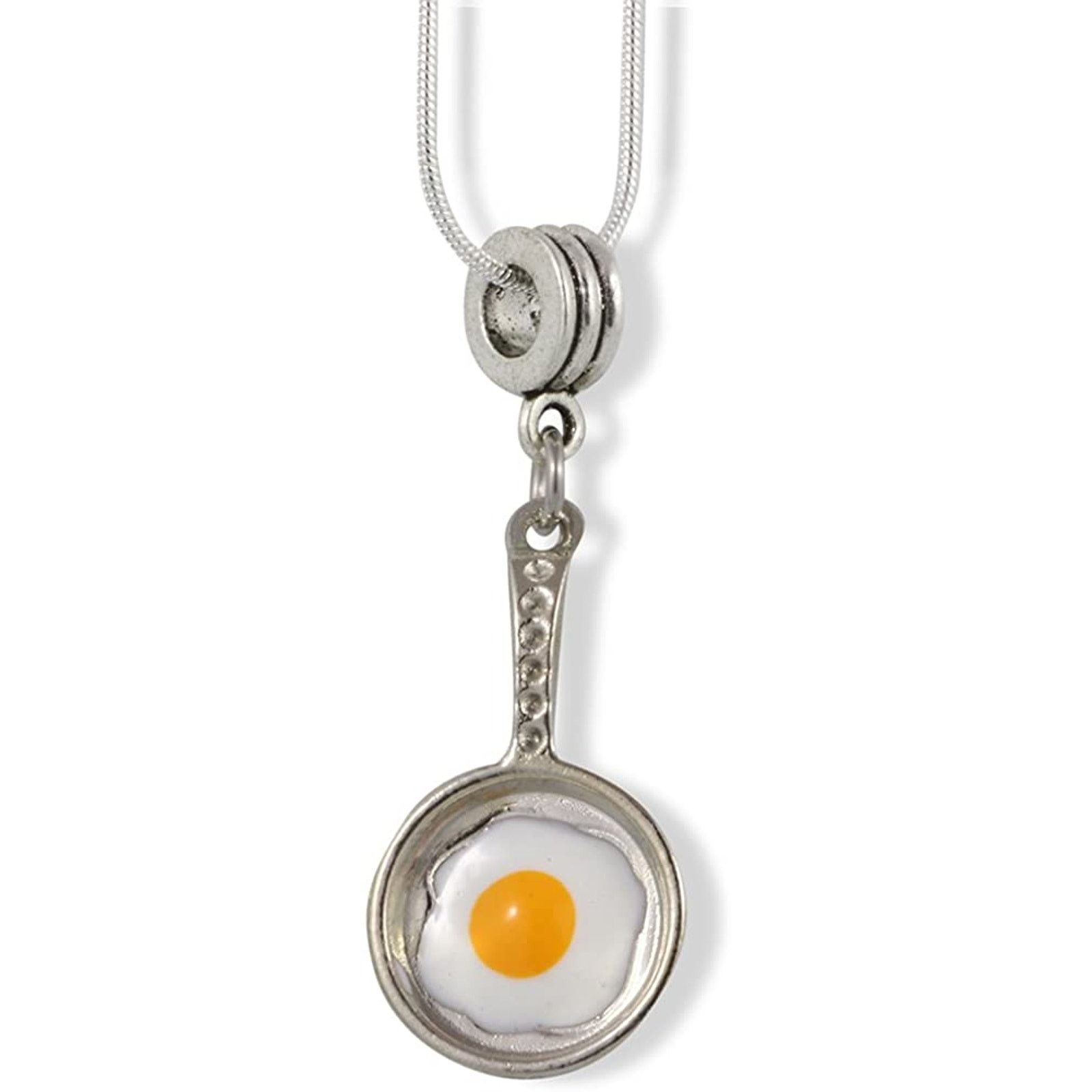 & Other Stories Frying Egg in Frying Pan Cooking Food Charm Chain Necklace Size ONE SIZE - 1 Thumbnail