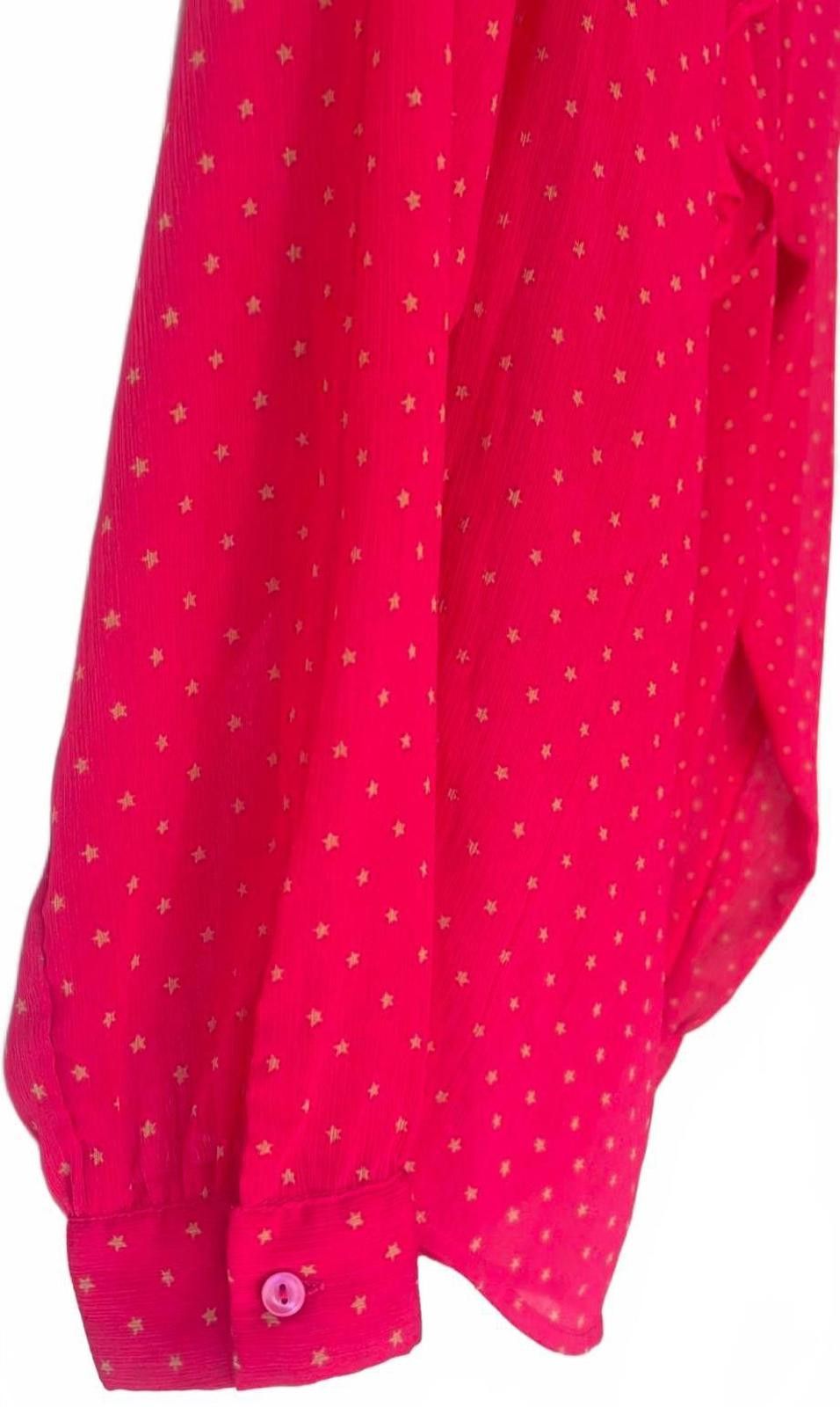 Other Ann Taylor LOFT Pink Ruffle Front Blouse Size S / US 4 / IT 40 - 5 Thumbnail