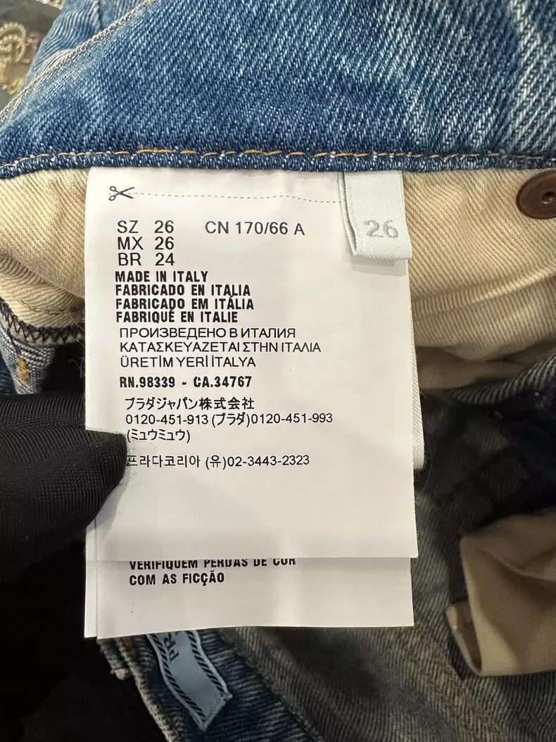 Prada Prada High Waist Blue Denim Pants -2505 Size US 26 / EU 42 - 7 Thumbnail