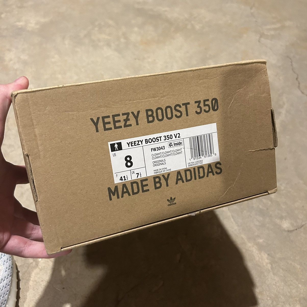 Adidas × Kanye West × Yeezy Adidas Yeezy Boost 350 V2 Cloud White 2019 US 8 Size US 8 / EU 41 - 12 Thumbnail