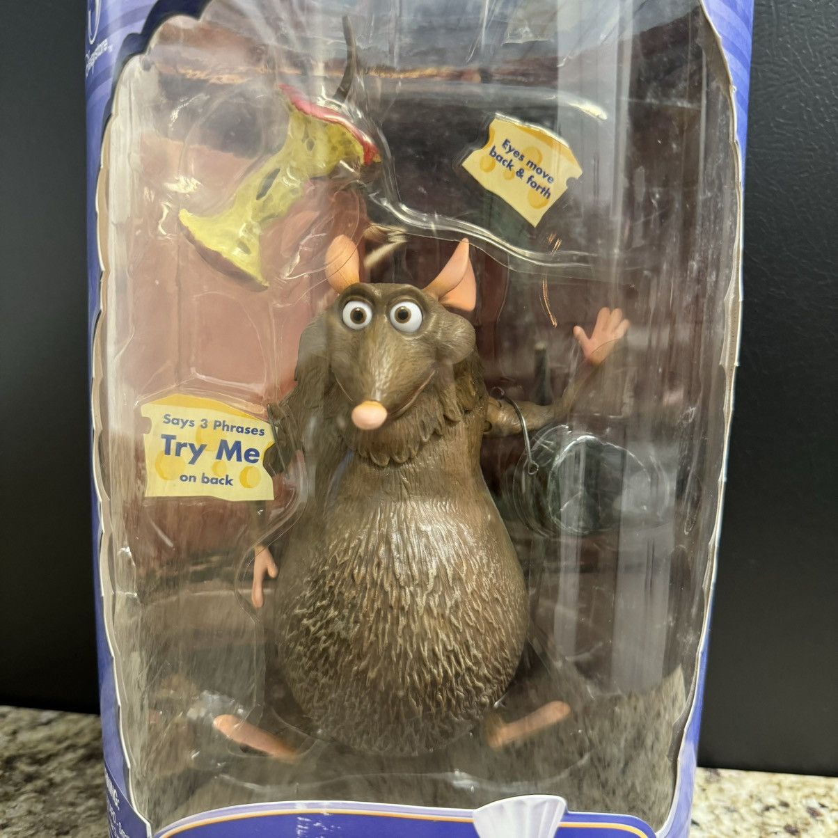 Disney × Vintage Disney Pixar Ratatouille Emile Talking Action Figure Size ONE SIZE - 5 Thumbnail
