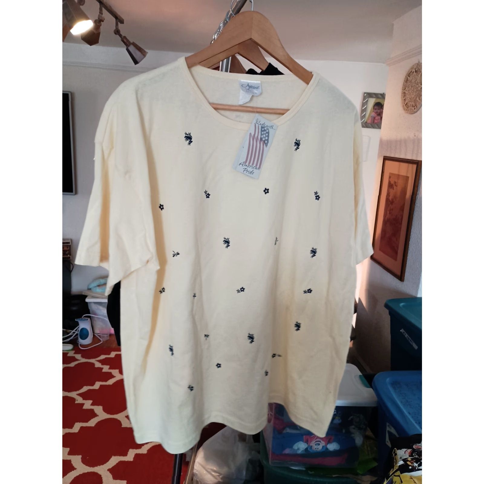 Vintage Nwt Artisans Made In USA Ladies Zip Up Hoodie And T-shirt Combo Lot XL Yellow Full Zip Womens Hoodie T-shirt USA 2 Piece Set XL Size XL / US 12-14 / IT 48-50 - 6 Thumbnail