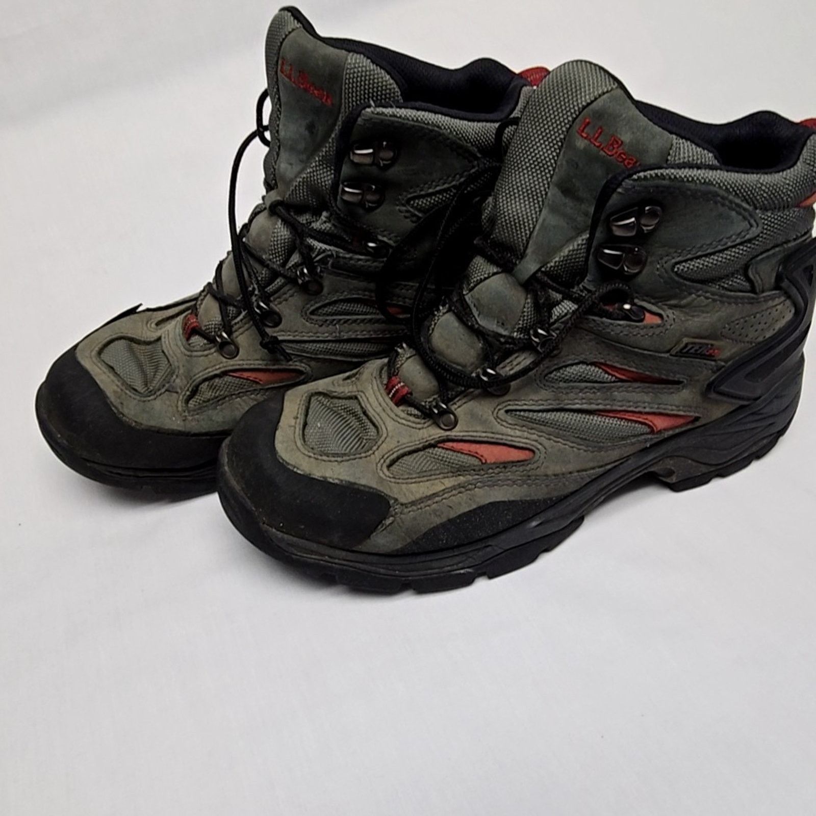 L.L. Bean L.L. Bean Hiking Boots Mens 9.5 Medium Gray Red Trail Shoes Size US 9 / EU 42 - 1 Thumbnail