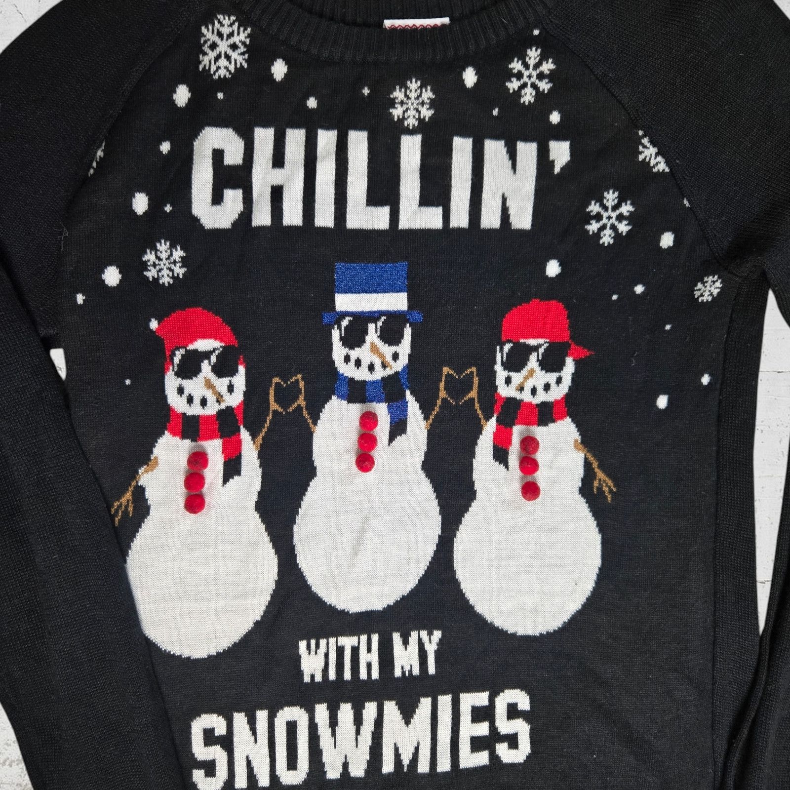 Other Black Ugly Christmas Chillin With My Snowmie Sweater Size XS Size XS / US 0-2 / IT 36-38 - 3 Thumbnail