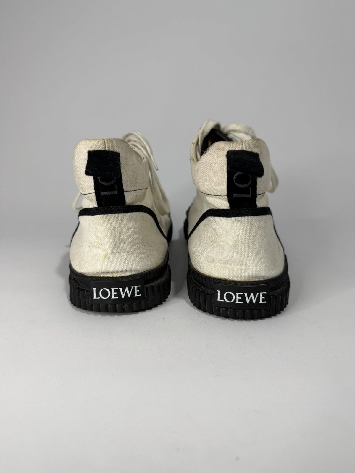 Loewe Loewe Canvas Colorblock Pattern Sneakers Size 41 EU Size US 9 / EU 42 - 4 Thumbnail