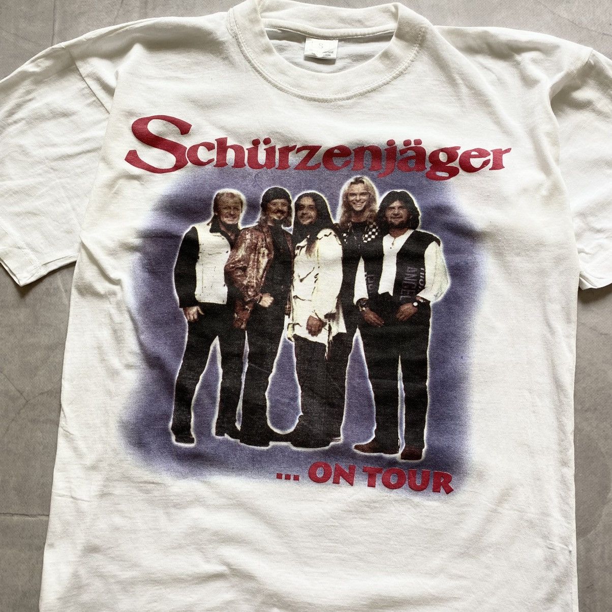 Vintage Schurzenjager Europe Tour Rare Logo T-shirt Rammstein Style Size US S / EU 44-46 / 1 - 2 Thumbnail