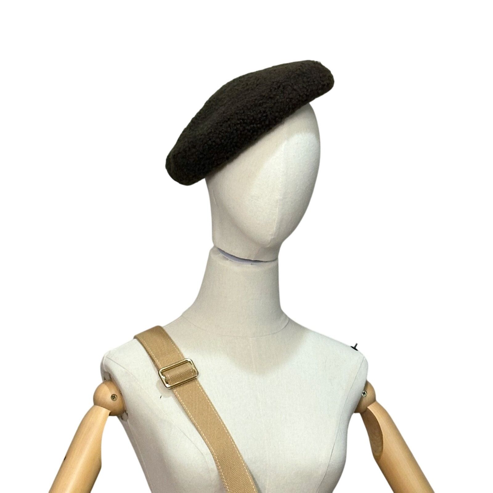 Hermes Hermes Mouton Brown Beret with Box Size 55 Size ONE SIZE - 2 Thumbnail