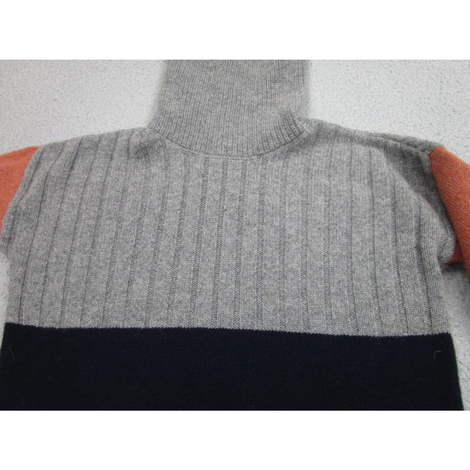 Madewell Madewell Sweater Dress Womens 2XS Multicolor Colorblock Wool Knit Turtleneck Size XXS / US 00 / IT 34 - 3 Thumbnail