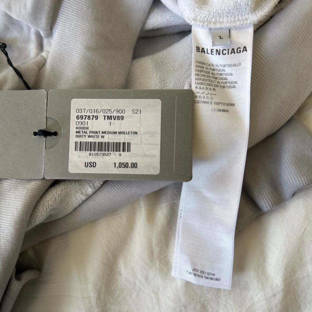 Balenciaga Balenciaga Metal Hoodie Oversized Size US XS / EU 42 / 0 - 4 Thumbnail