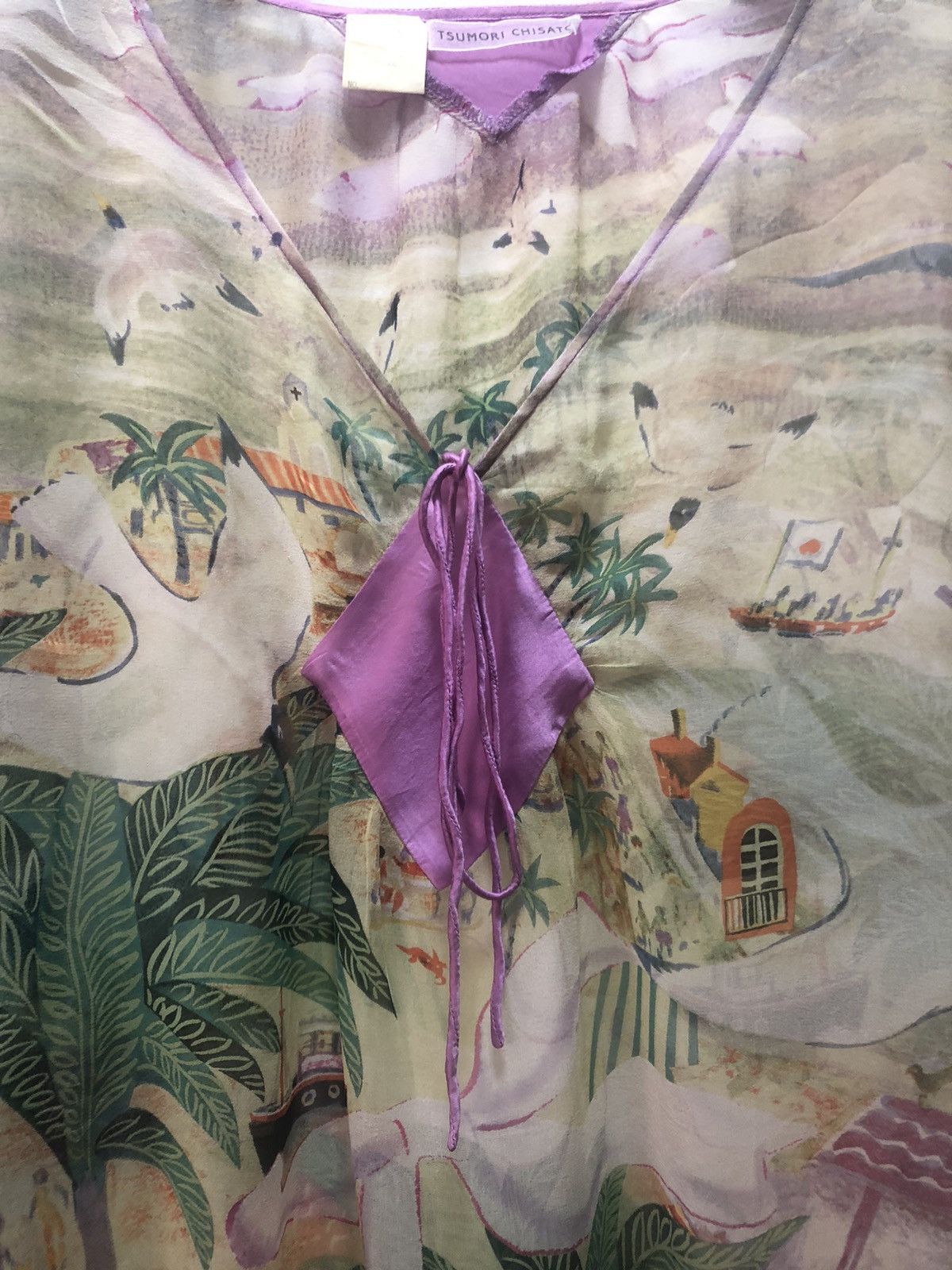 Issey Miyake × Tsumori Chisato TSUMORI CHISATO Shirt Blouse Japan Hawaiian Issey Miyake Size M / US 6-8 / IT 42-44 - 2 Thumbnail