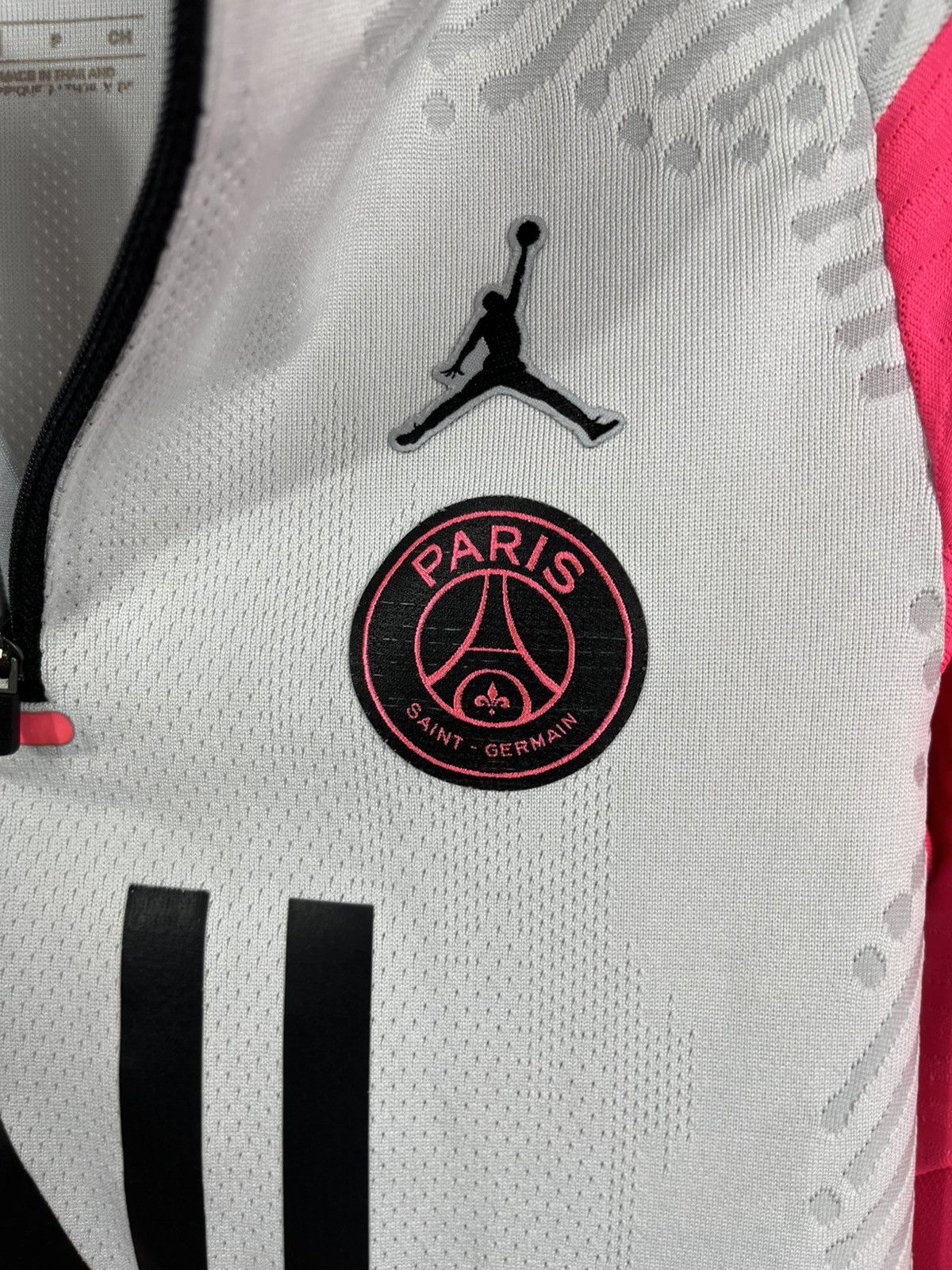 Nike PSG Jordan Vaporknit Drill Top Pink Grey Small CW1384-101 Size US S / EU 44-46 / 1 - 5 Thumbnail
