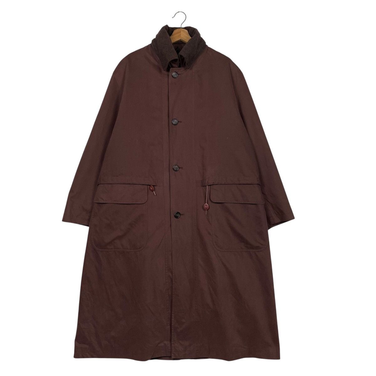 Allegri Allegri Brown Overcoat Size US L / EU 52-54 / 3 - 1 Thumbnail