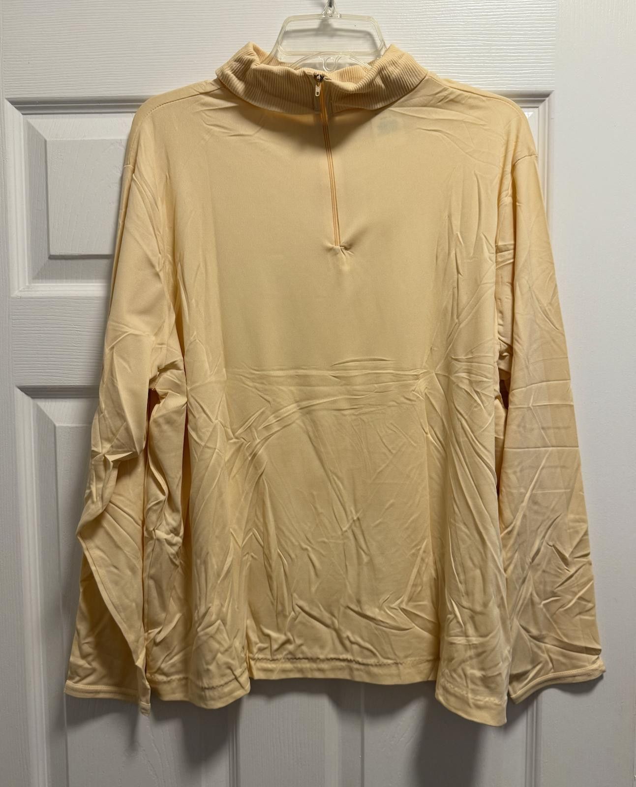 Designer Vintage 1X Nylon Mock Neck Zip Top USA Size M / US 6-8 / IT 42-44 - 4 Thumbnail