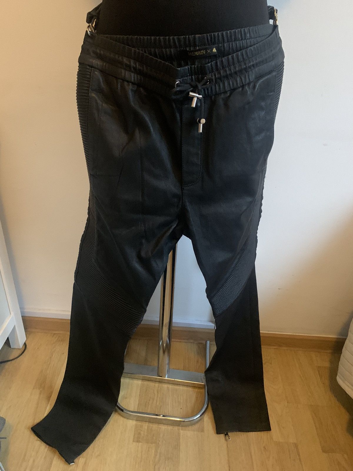 Balmain Leather pants for men BalmainxH&M Size US 34 / EU 50 - 1 Thumbnail