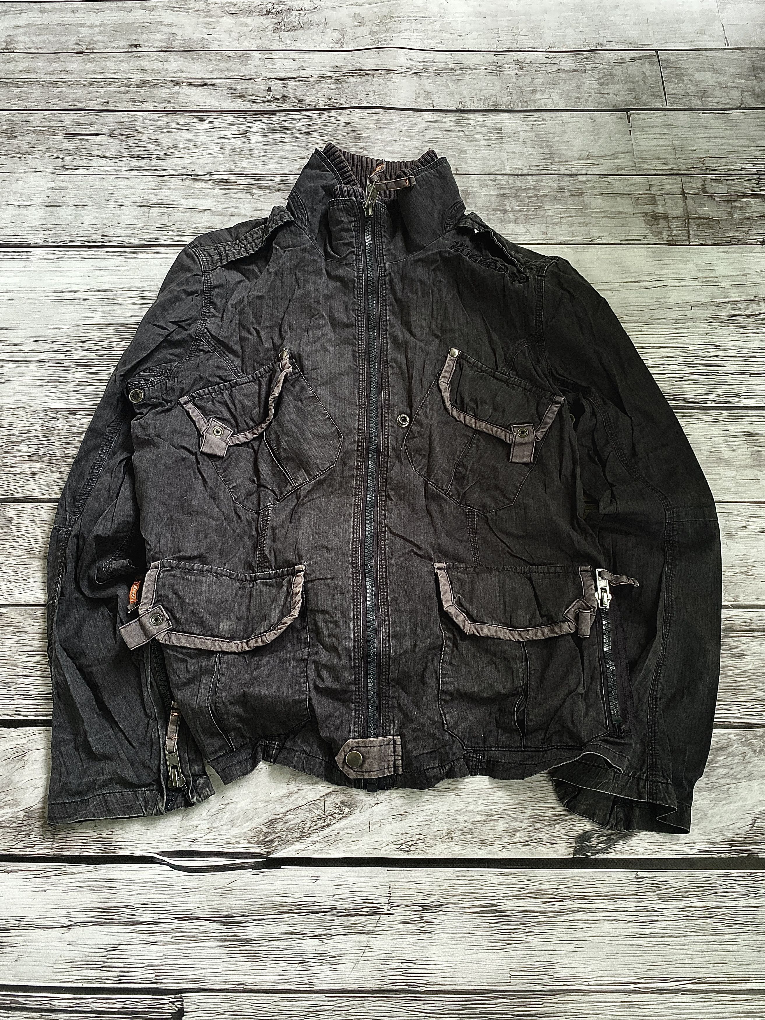 If Six Was Nine VTG JAPANESE BALENCIAGA TYPE CROPPED CARGO JACKET Size US M / EU 48-50 / 2 - 5 Thumbnail