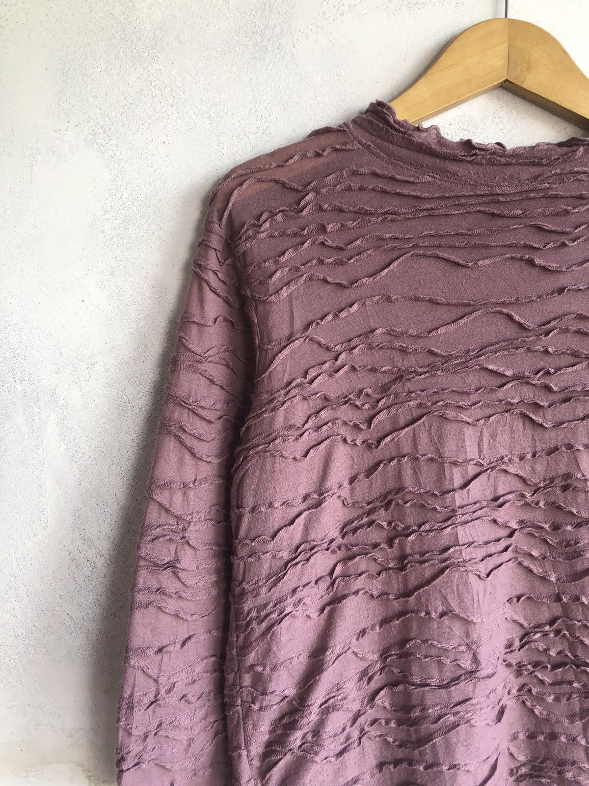 Yohji Yamamoto Japanese Pleates Distressed LongSleeve Issey Style Size L / US 10 / IT 46 - 4 Thumbnail