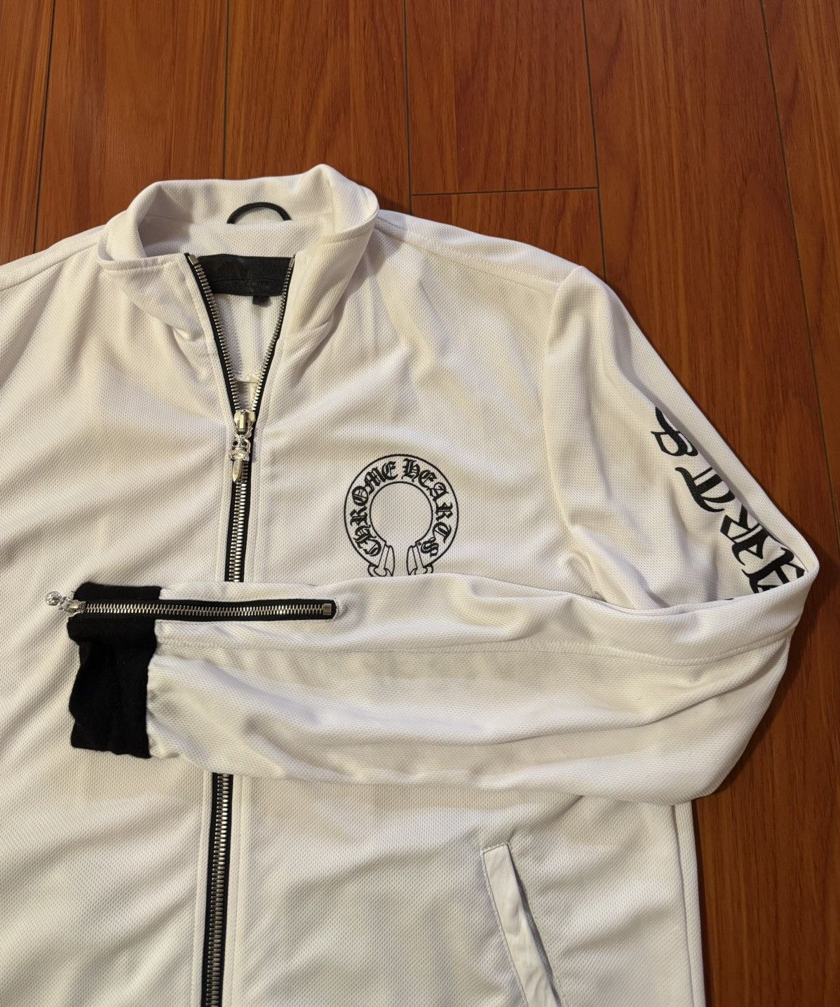 Chrome Hearts Chrome Hearts White Horseshoe Logo Track Jacket Size US L / EU 52-54 / 3 - 3 Thumbnail