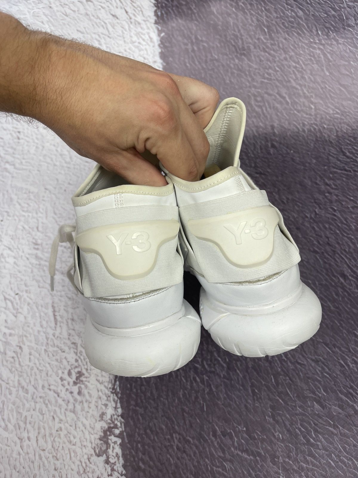 Adidas Adidas Y-3 Yohji Yamamoto Qasa High sneaker triple white Size US 9.5 / EU 42-43 - 8 Thumbnail