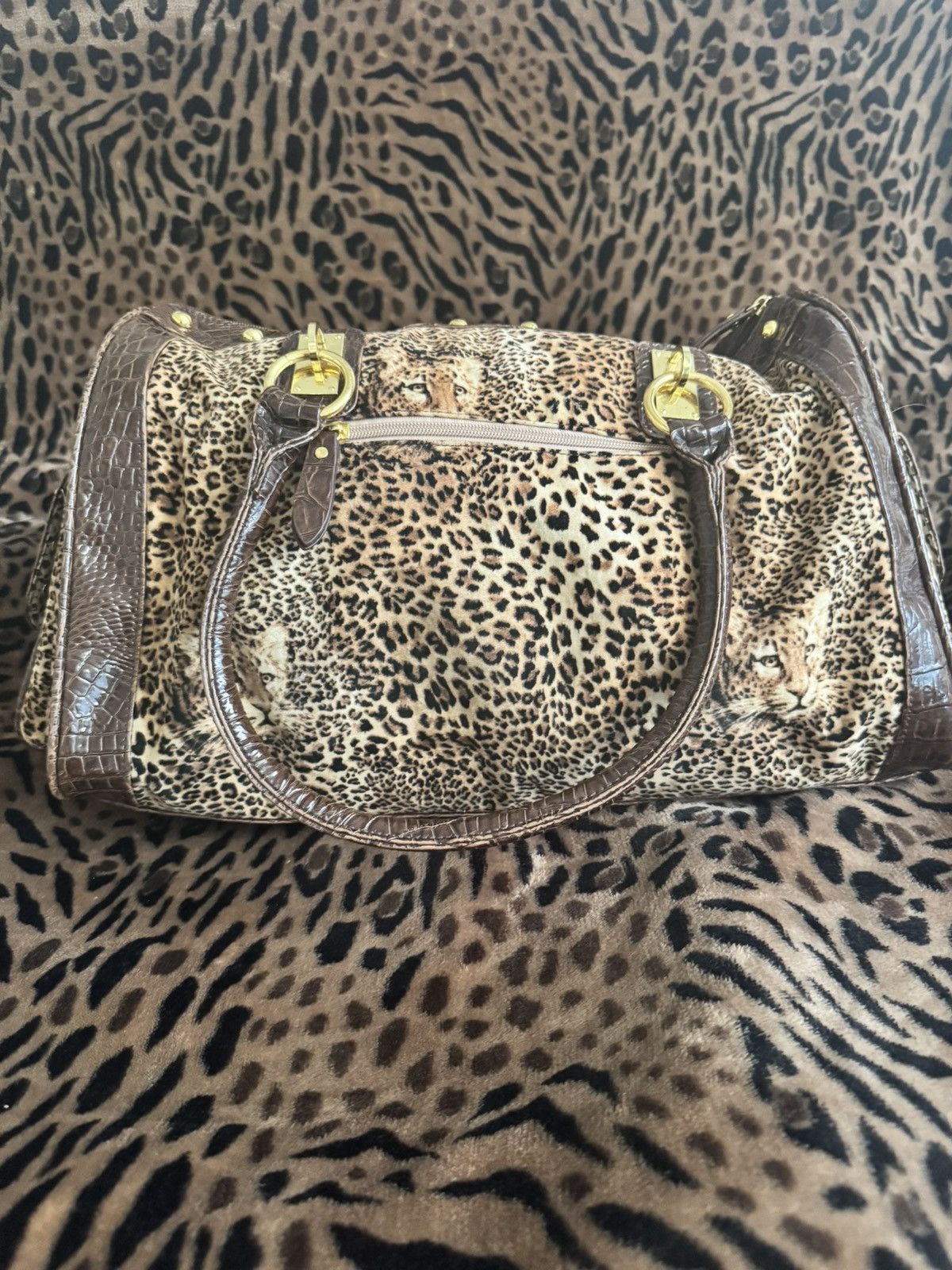 Dolce & Gabbana Dolce and Gabbana Cheetah Print Duffle Size ONE SIZE - 3 Thumbnail