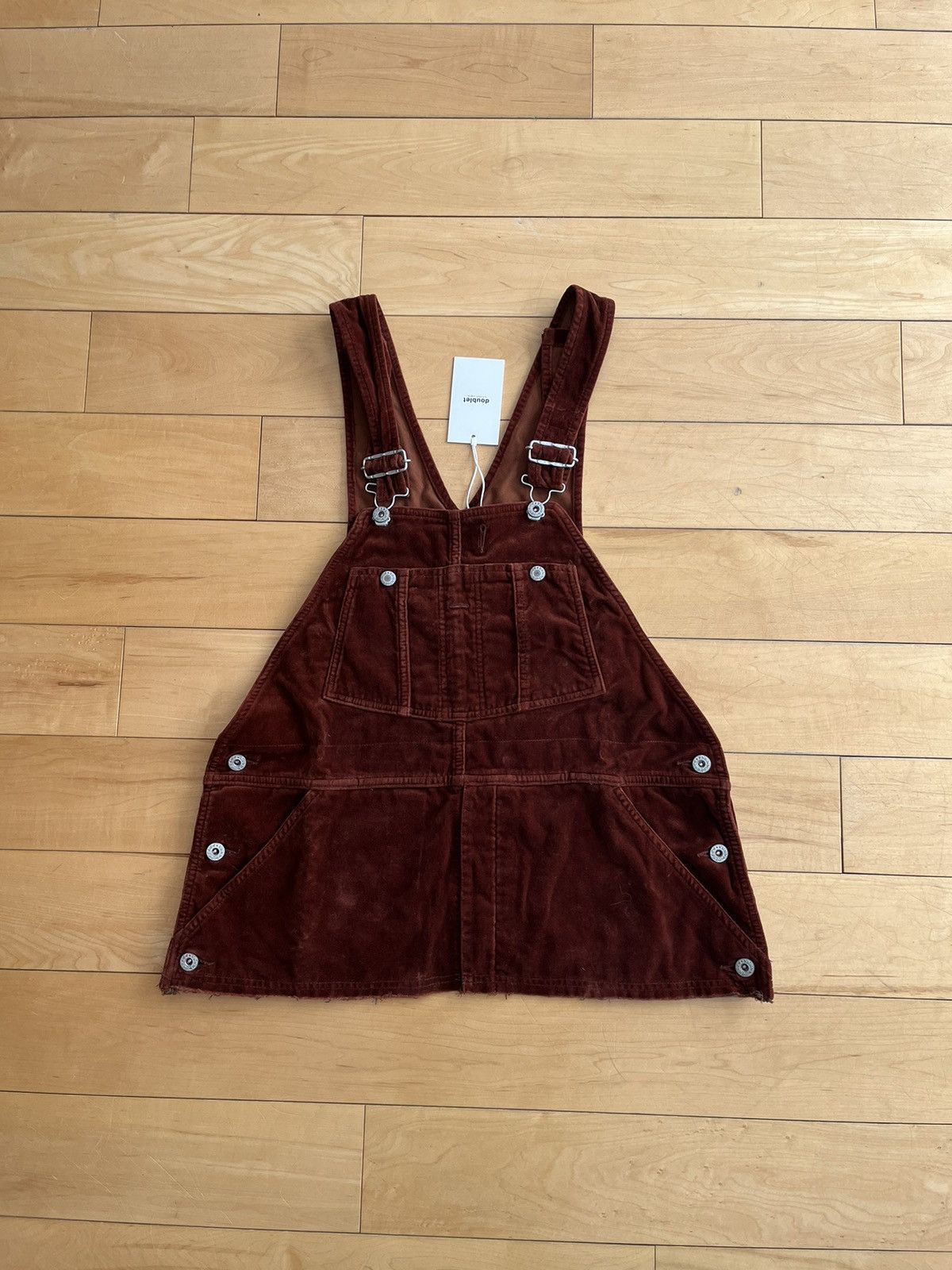 image of NWT - Doublet Velvet Overall Tanktop in Brown, Men's (Size Small)