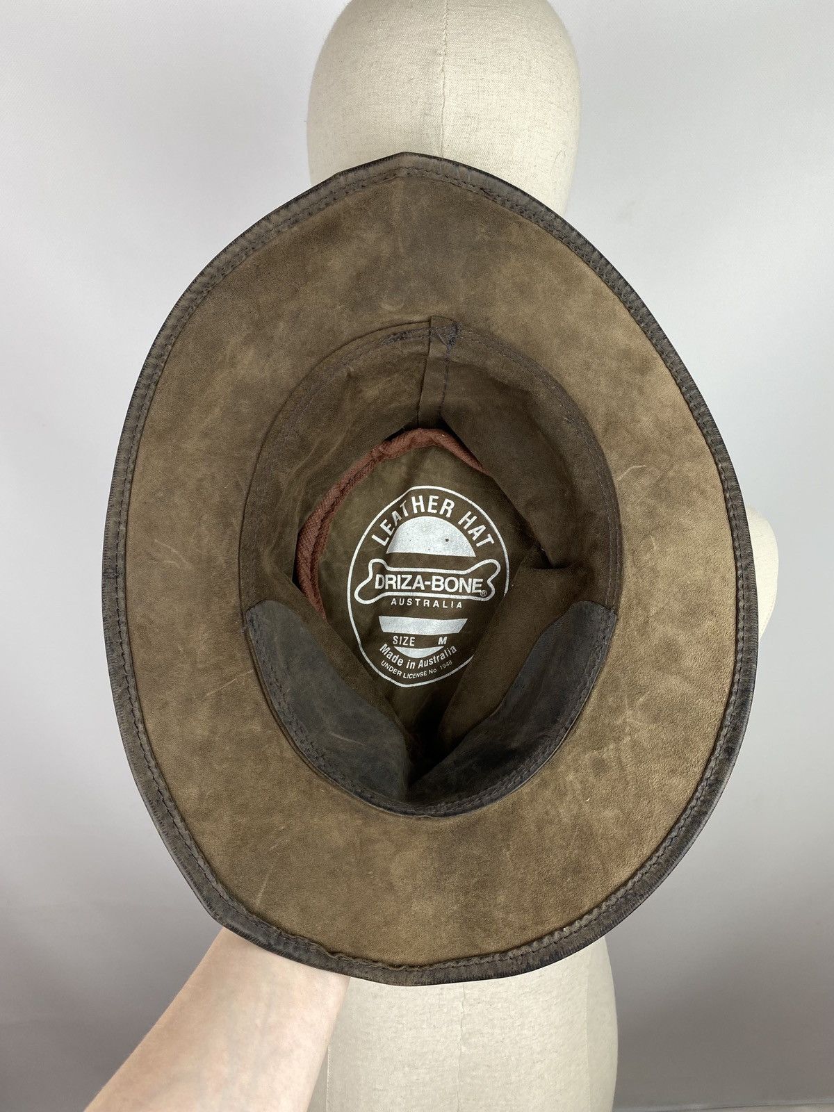 Barbour Driza Bone Australian leather hat size M Size ONE SIZE - 10 Thumbnail