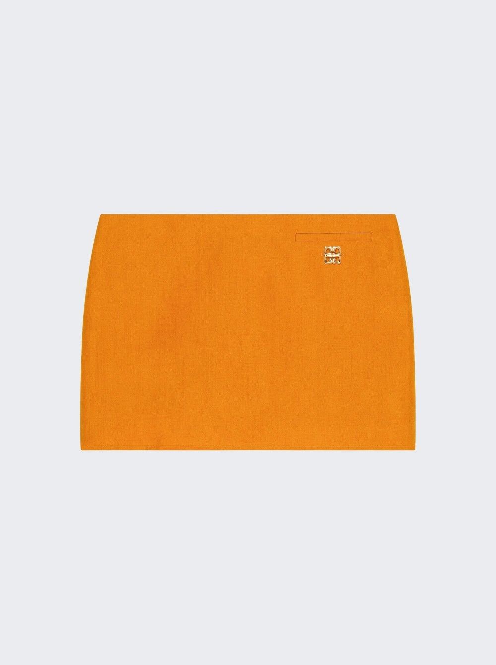 Givenchy o1srvl11e0725 4G Mini Skirt With 4g Liquid in Dark Orange Size 25" / US 0 / IT 36 - 1 Preview